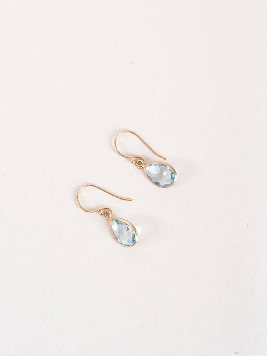 margaret solow, blue topaz earrings