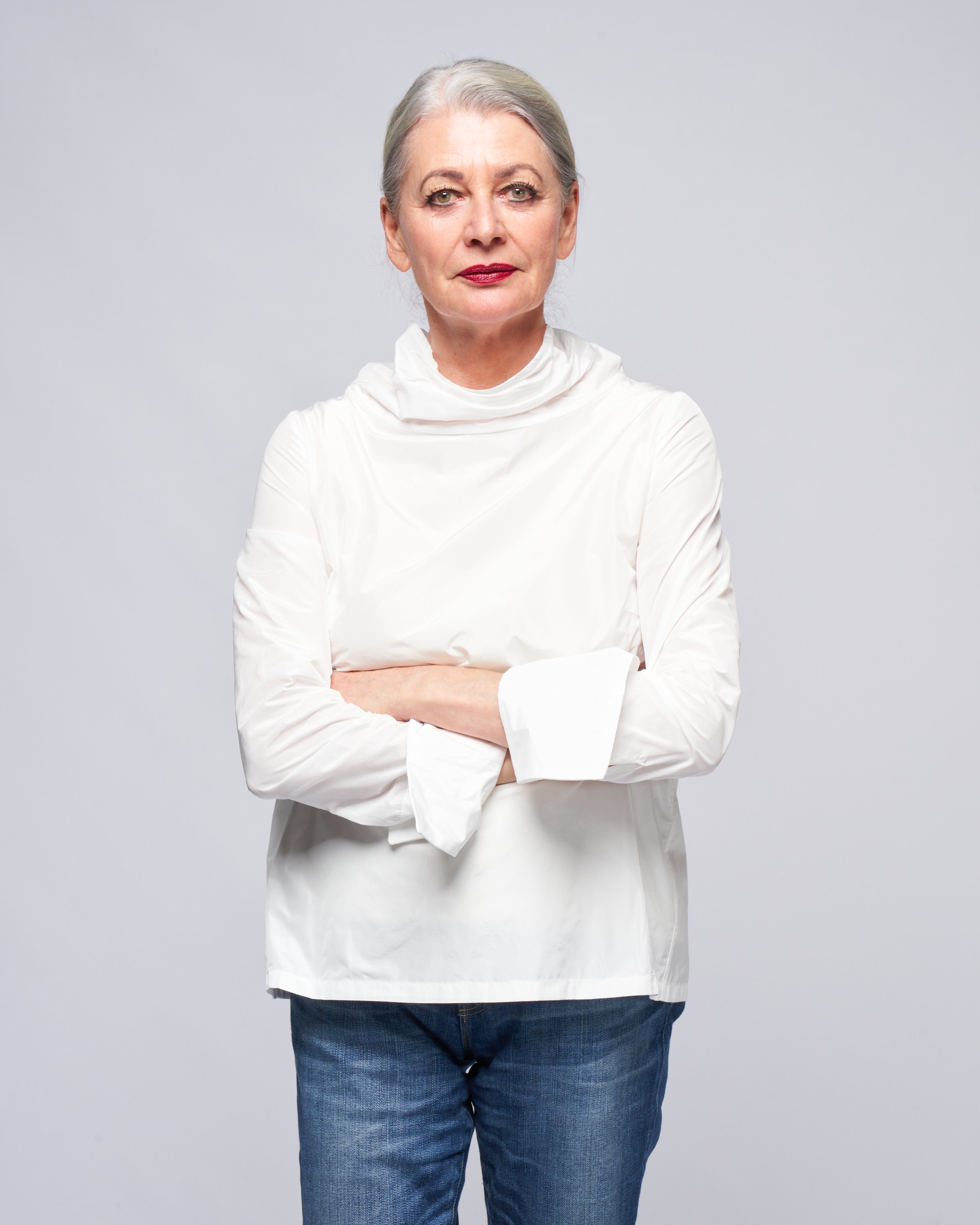 katharina hovman, blusenshirt - white