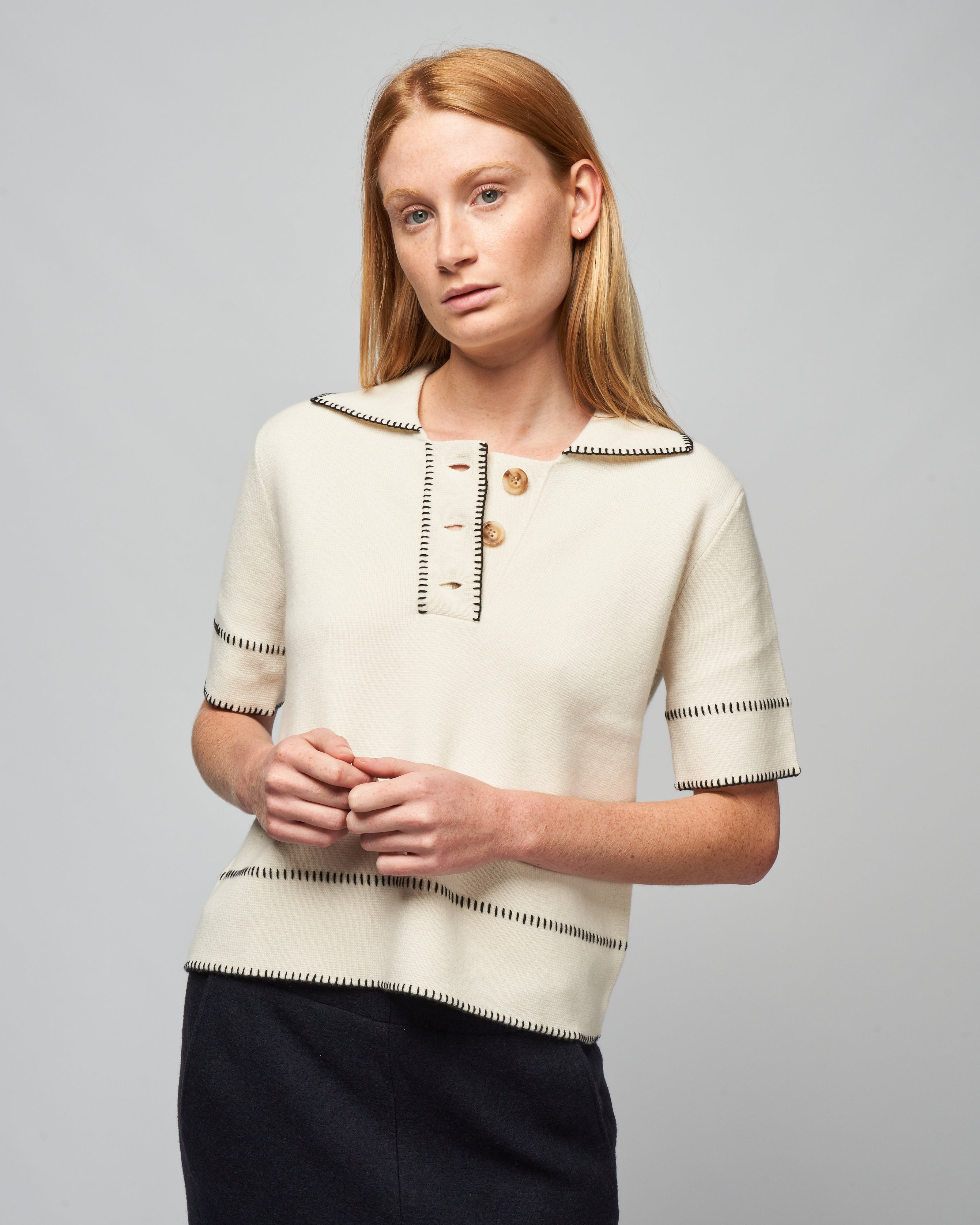 lisa yang, bobby sweater - cream