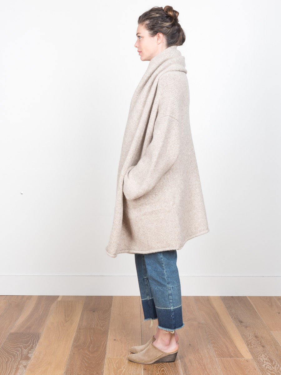 lauren manoogian, capote coat - ecru