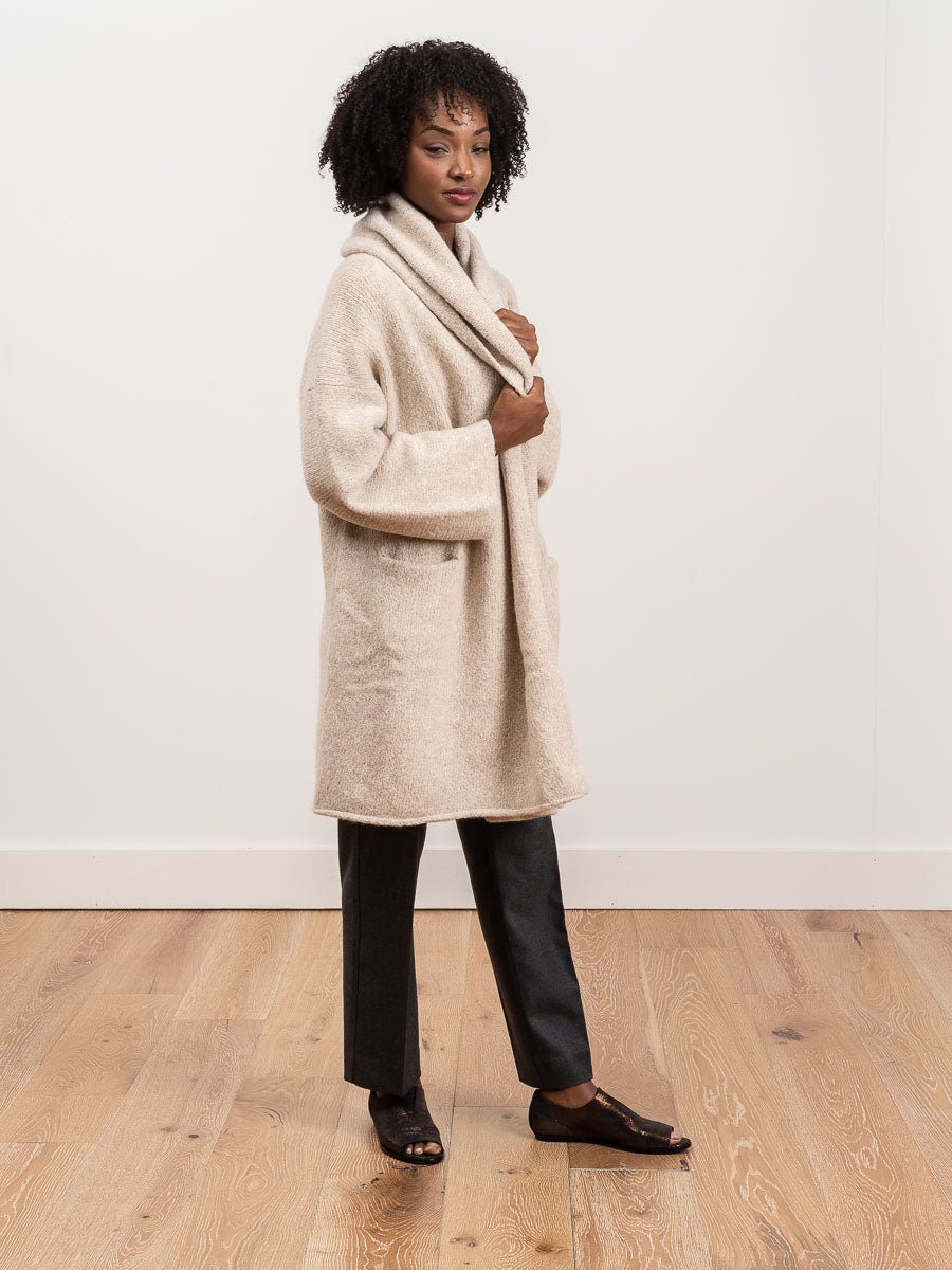 lauren manoogian, capote coat - hessian