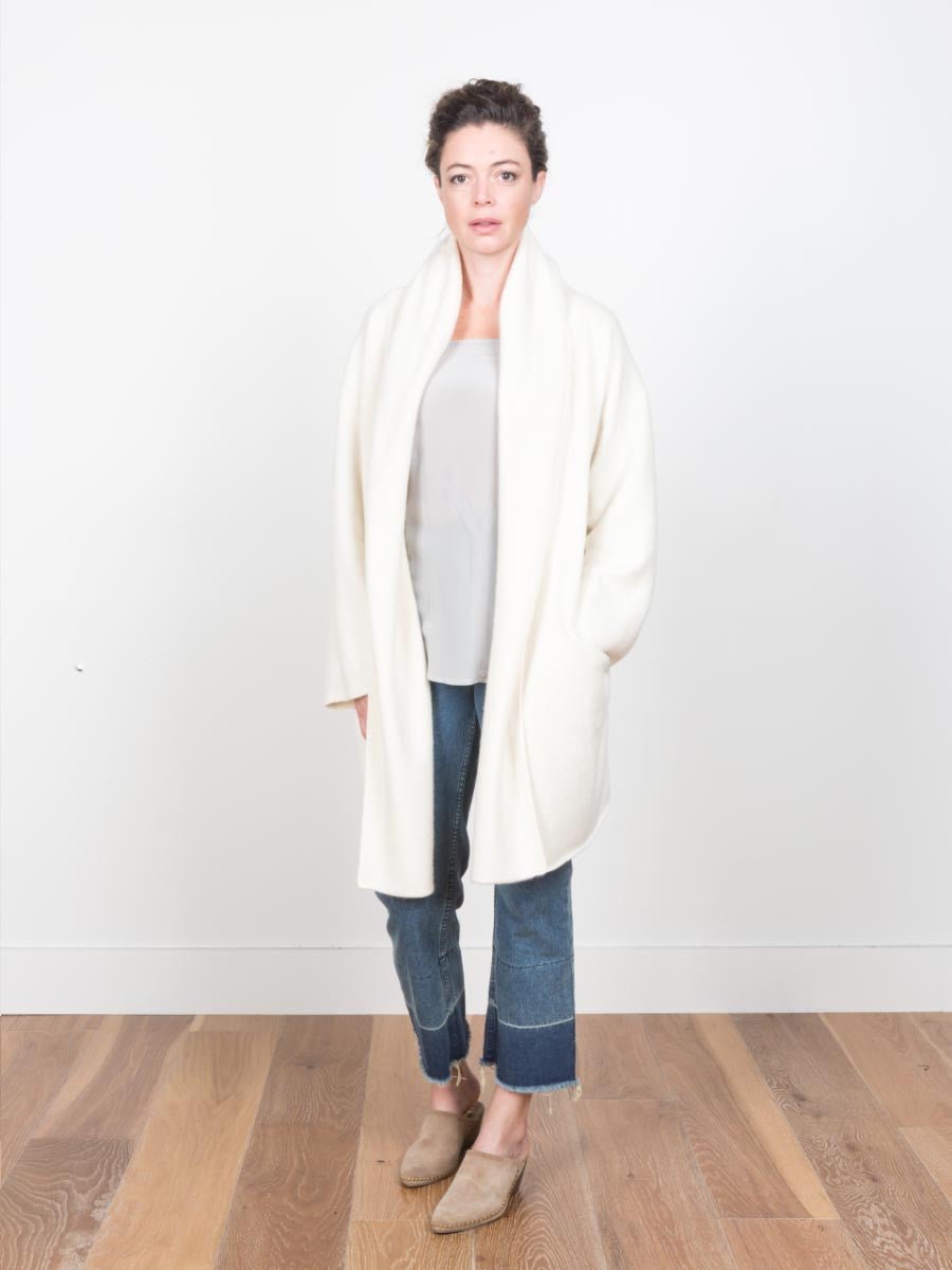 lauren manoogian, cashmere capote coat