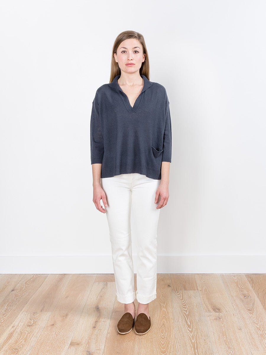 inhabit, cashmere pullover - dusk