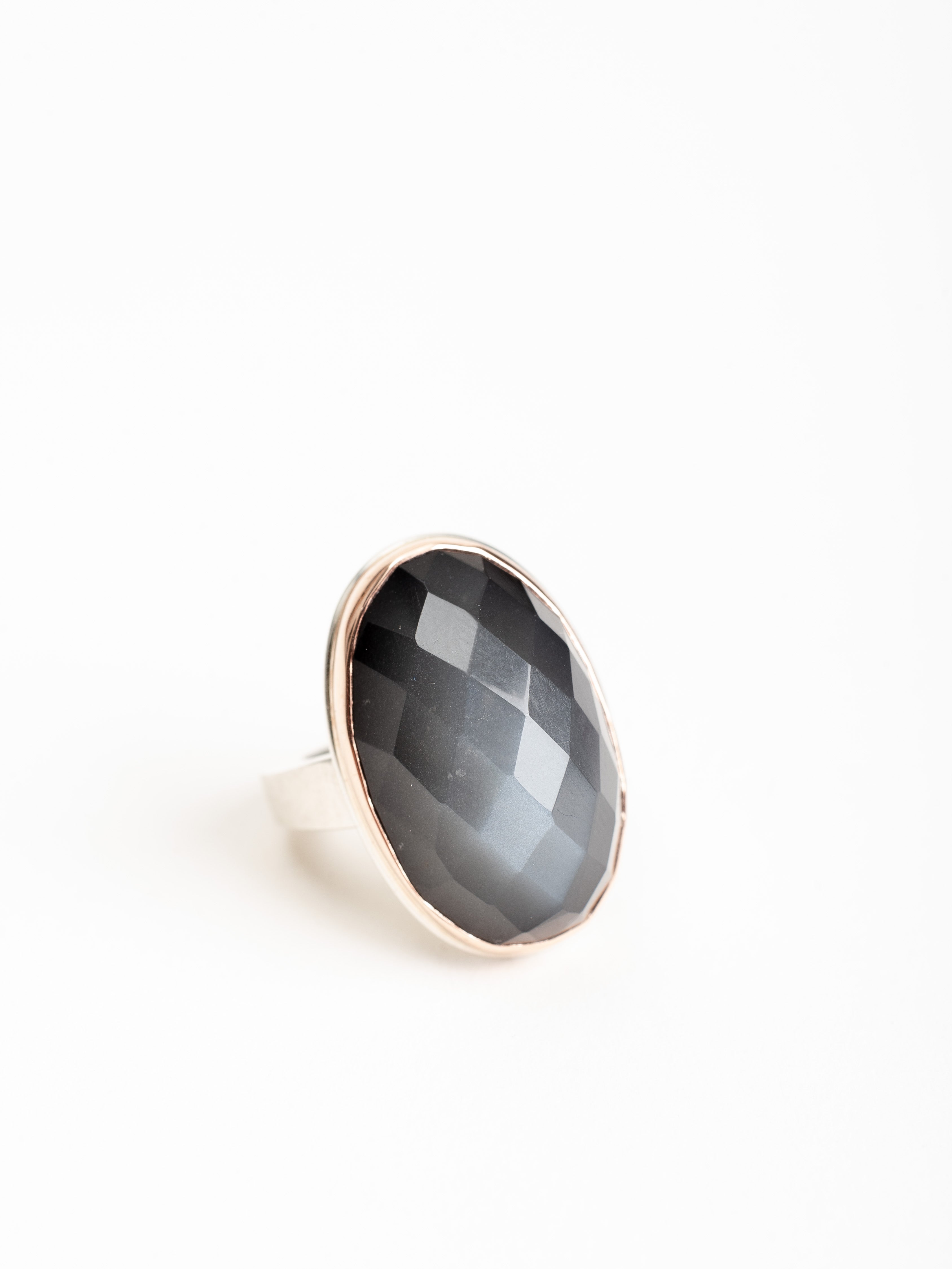 jamie joseph, checkerboard moonstone ring