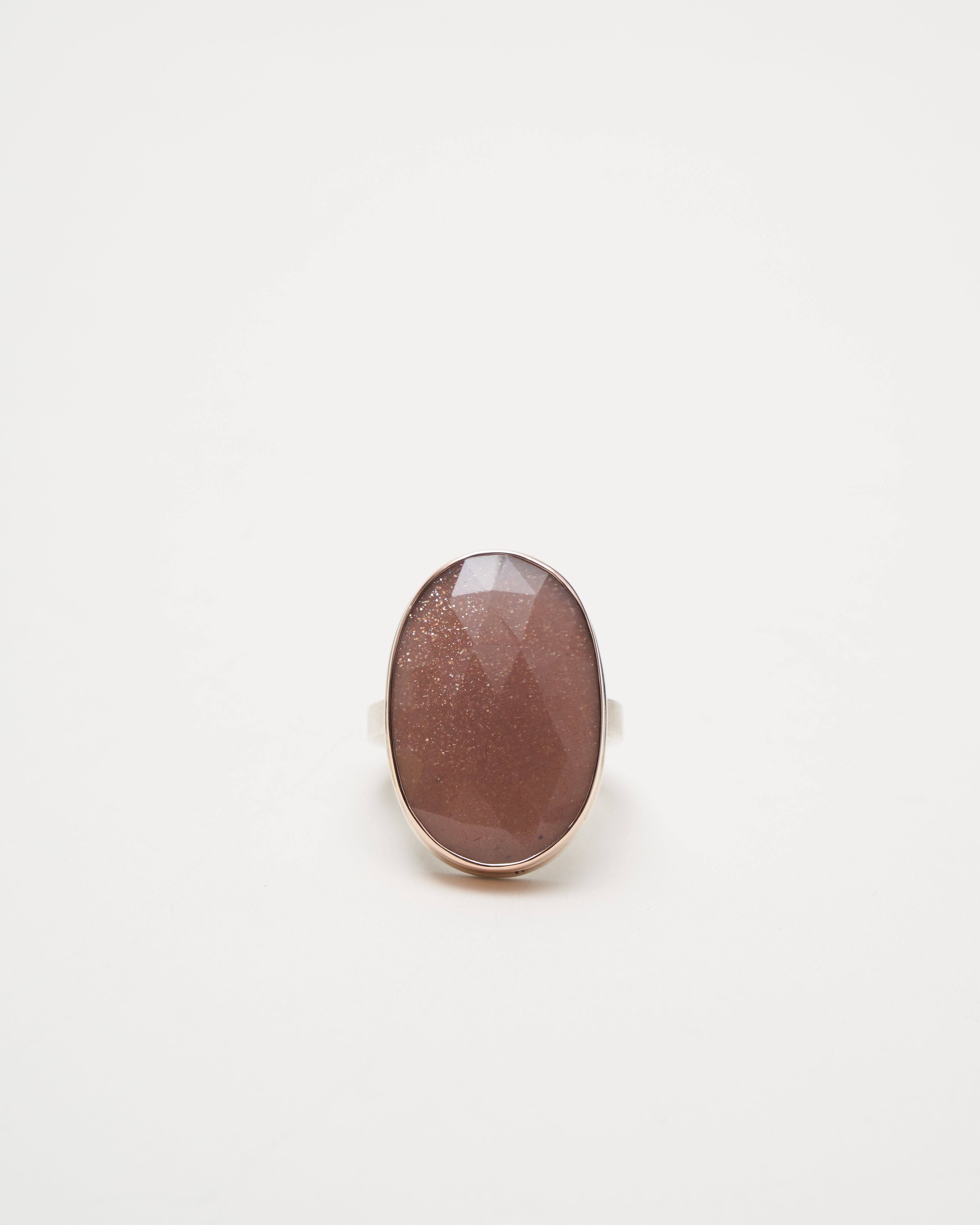 jamie joseph, chocolate moonstone ring