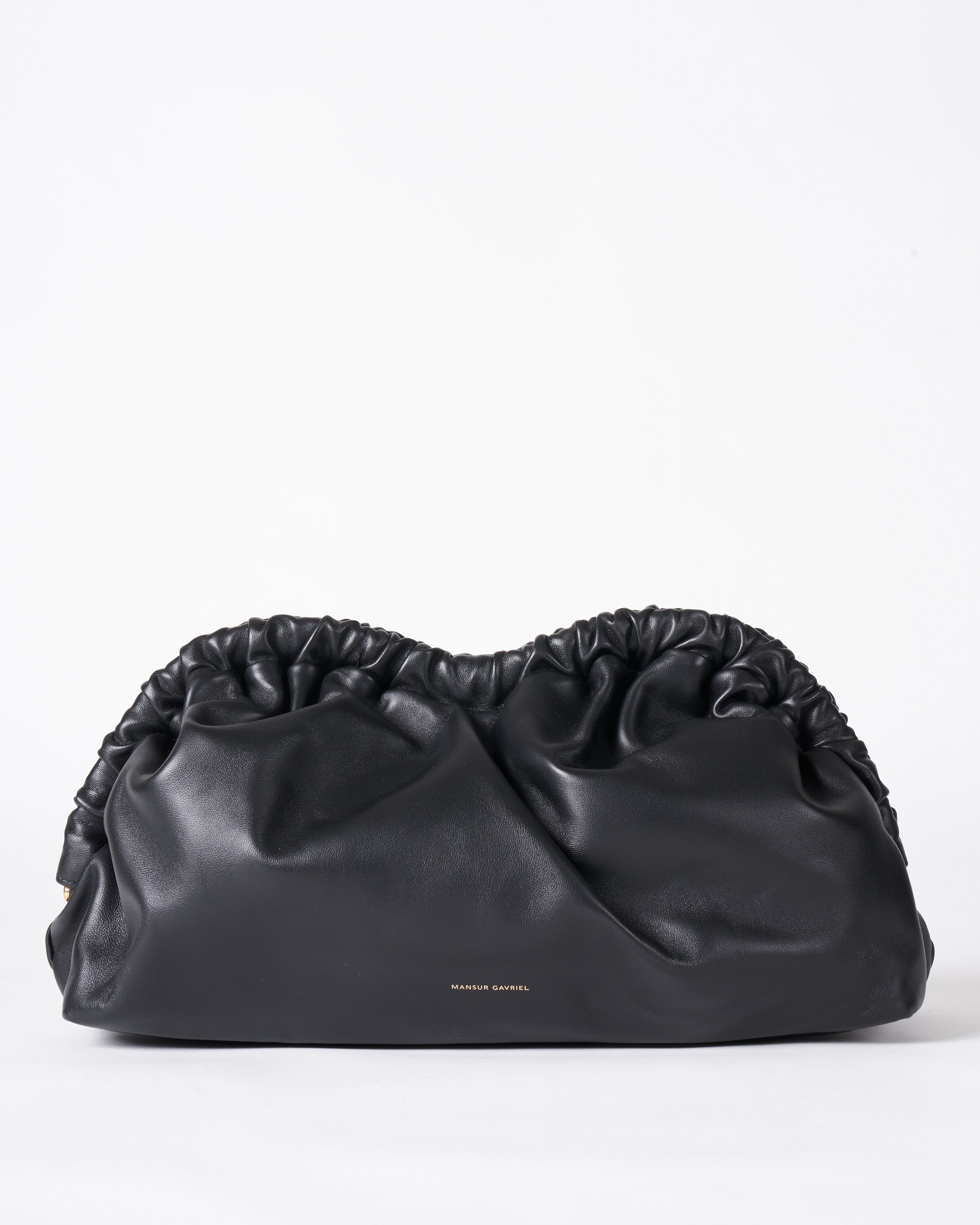 Mansur Gavriel, cloud clutch - black/flamma