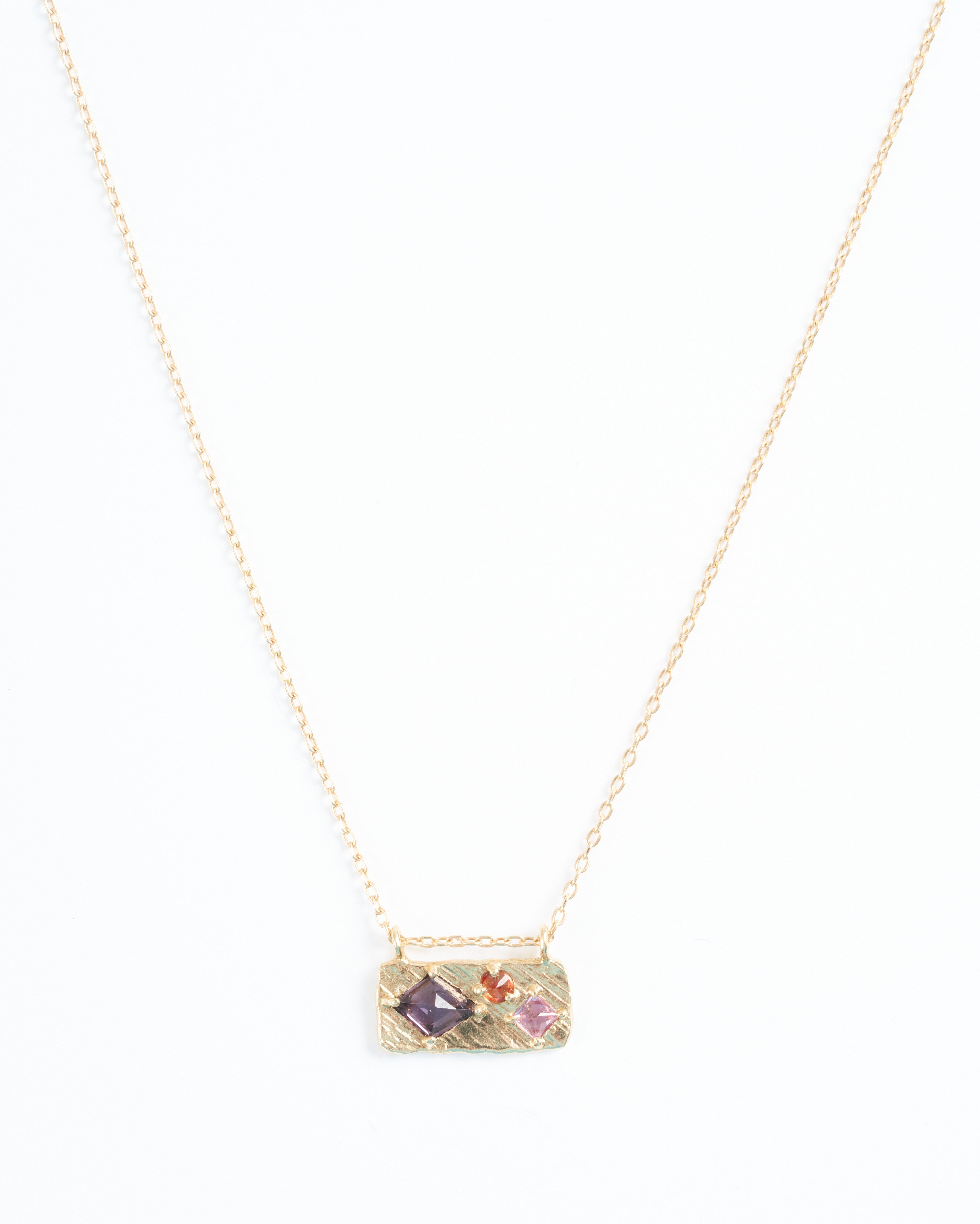 lio and linn, collage small necklace spinel - multi