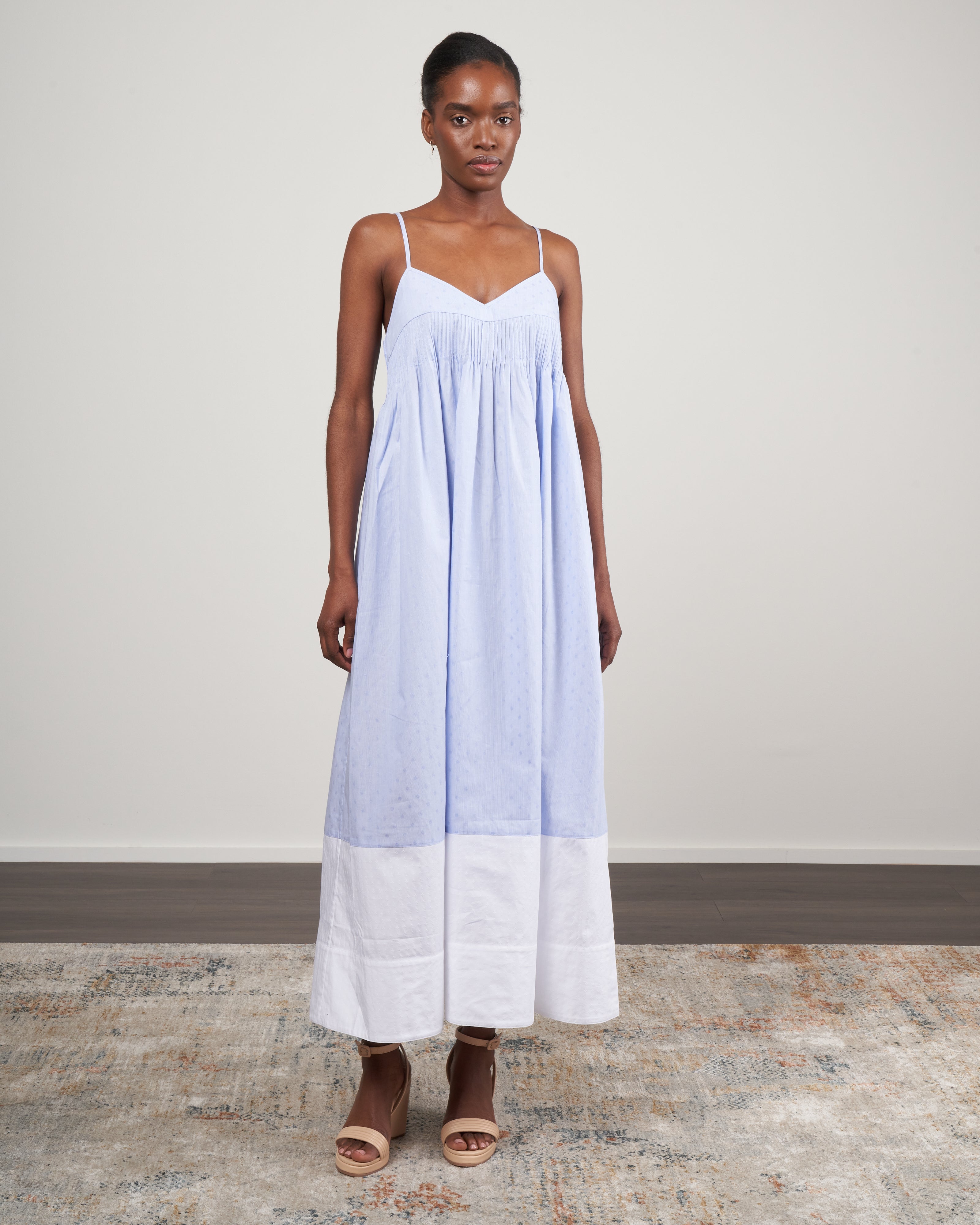 Lee Mathews, emmie maxi dress - sky