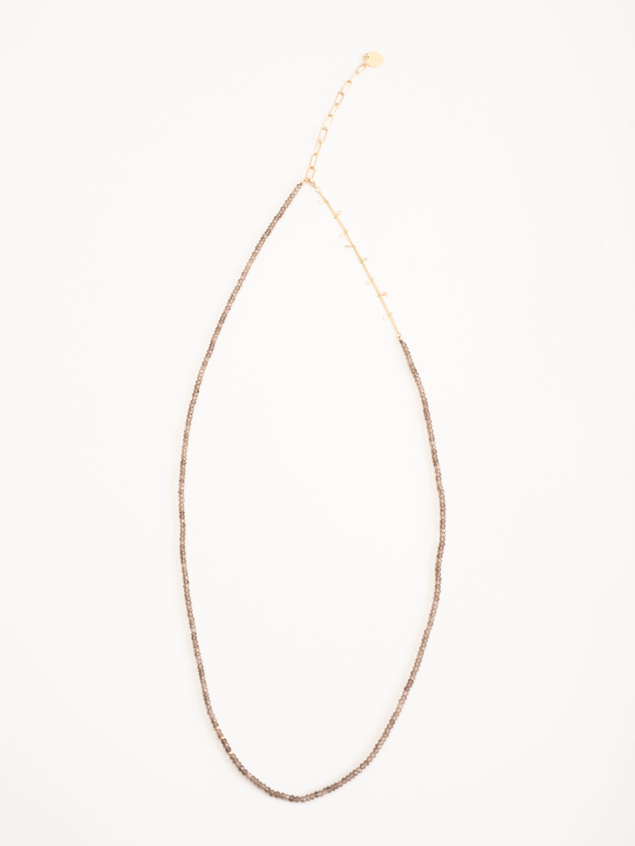 marian maurer, felix gold & smokey quartz necklace