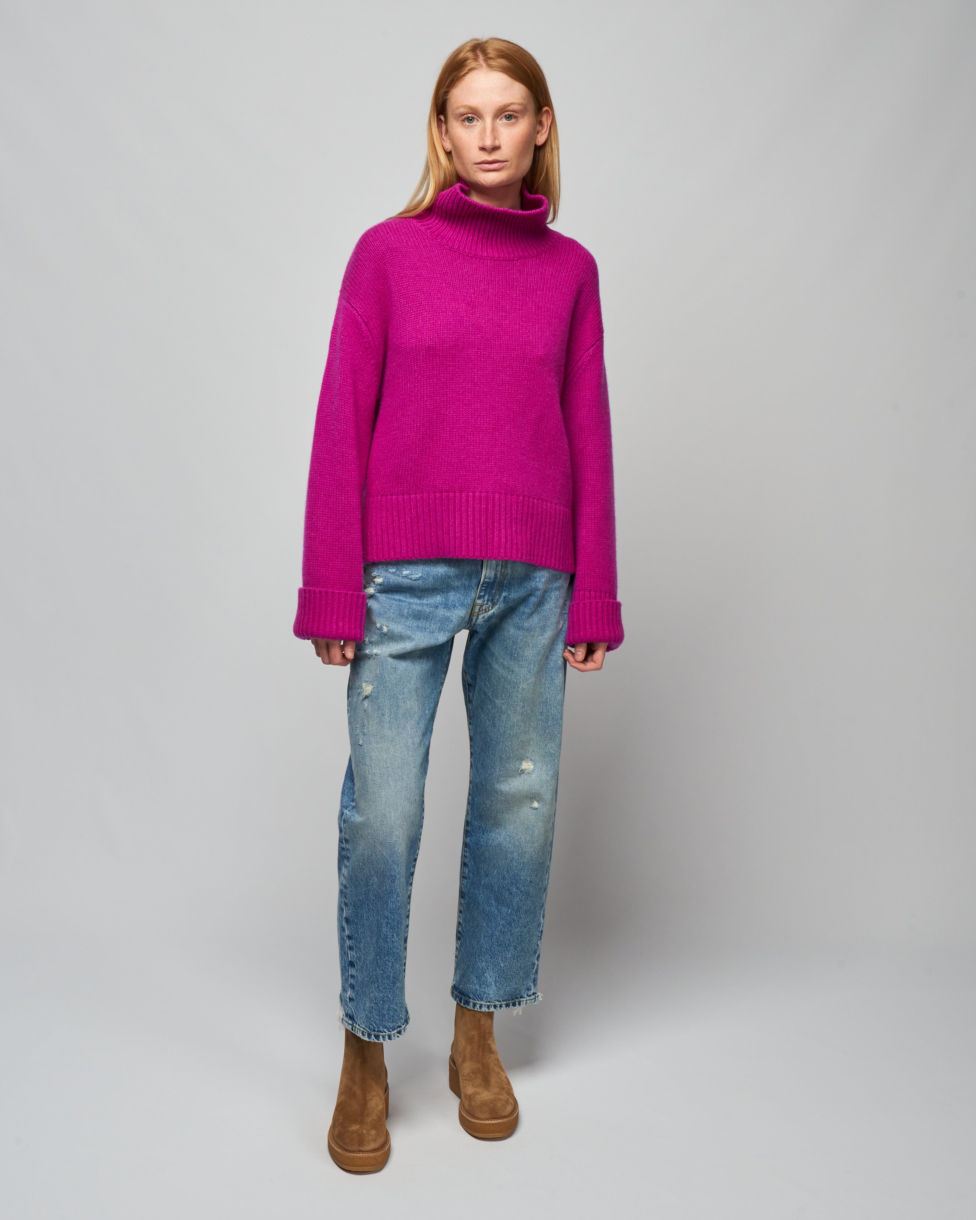 lisa yang, fleur sweater - mulberry