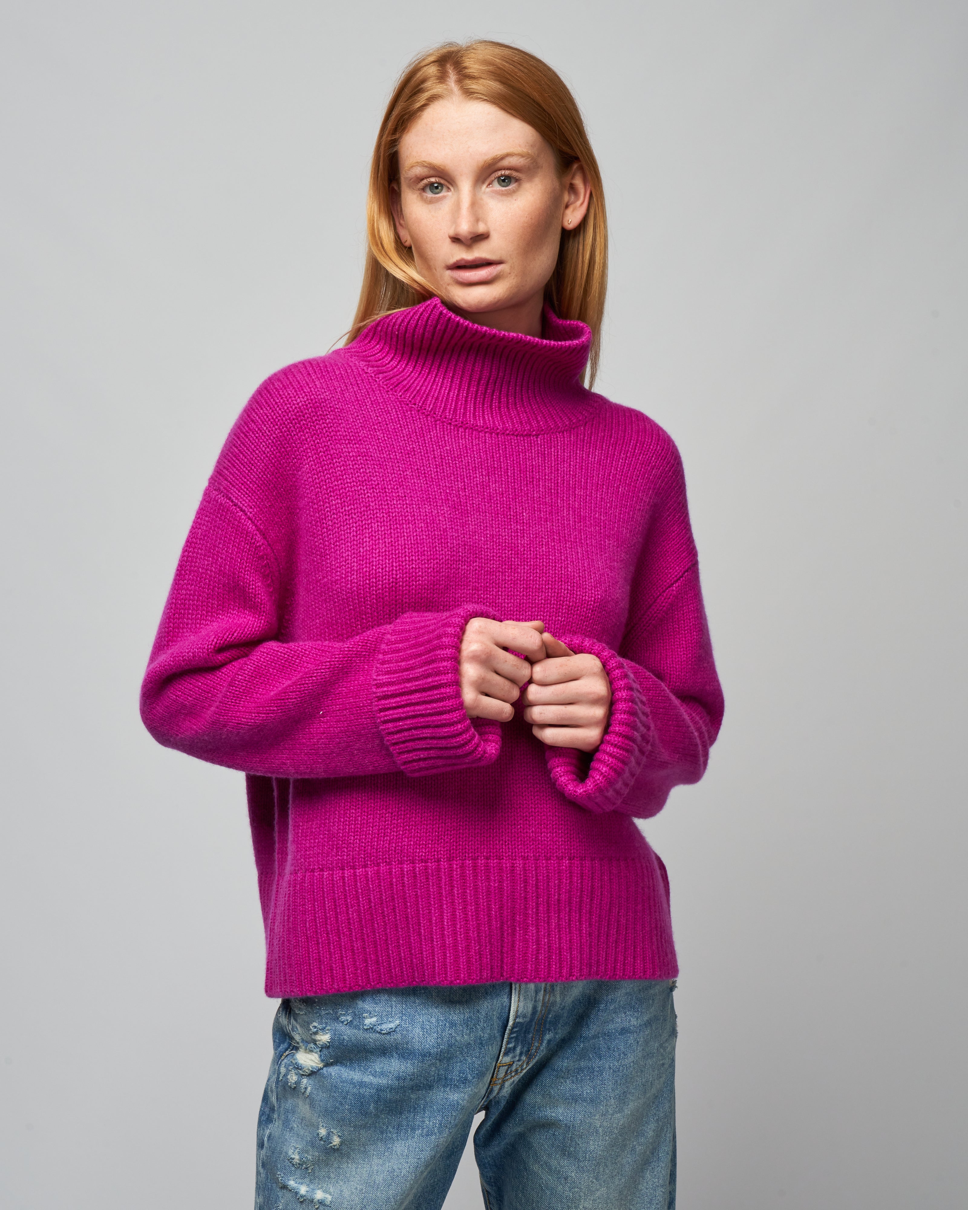 lisa yang, fleur sweater - mulberry