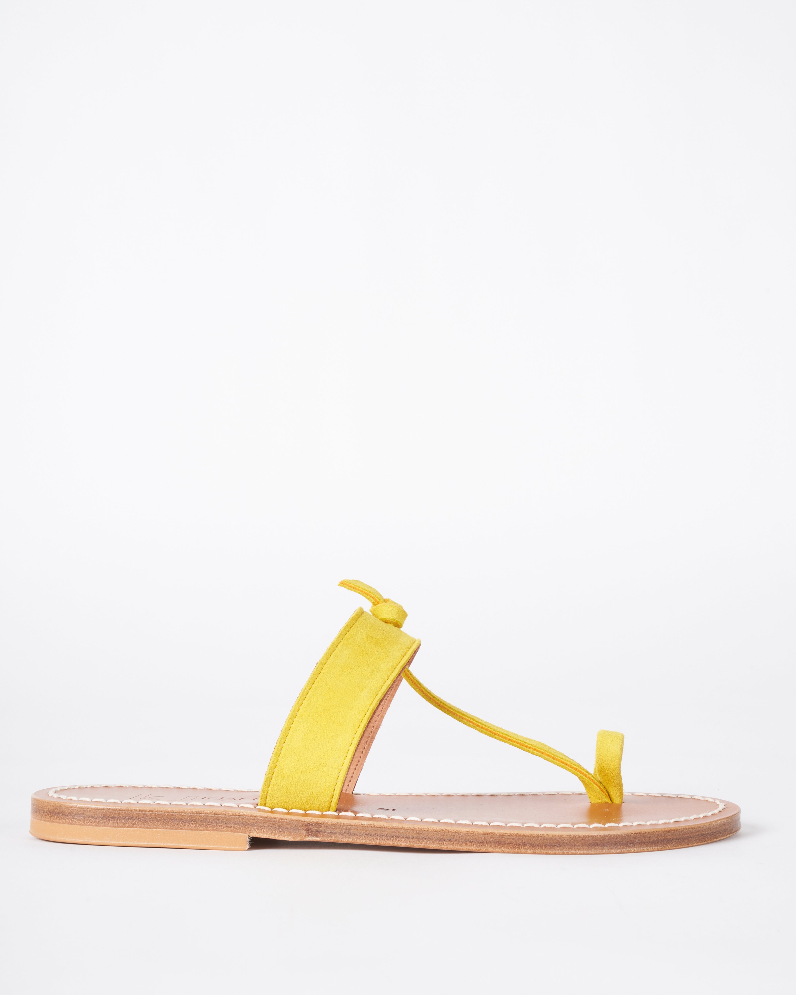 k jacques, ganges single band t strap - neon yellow