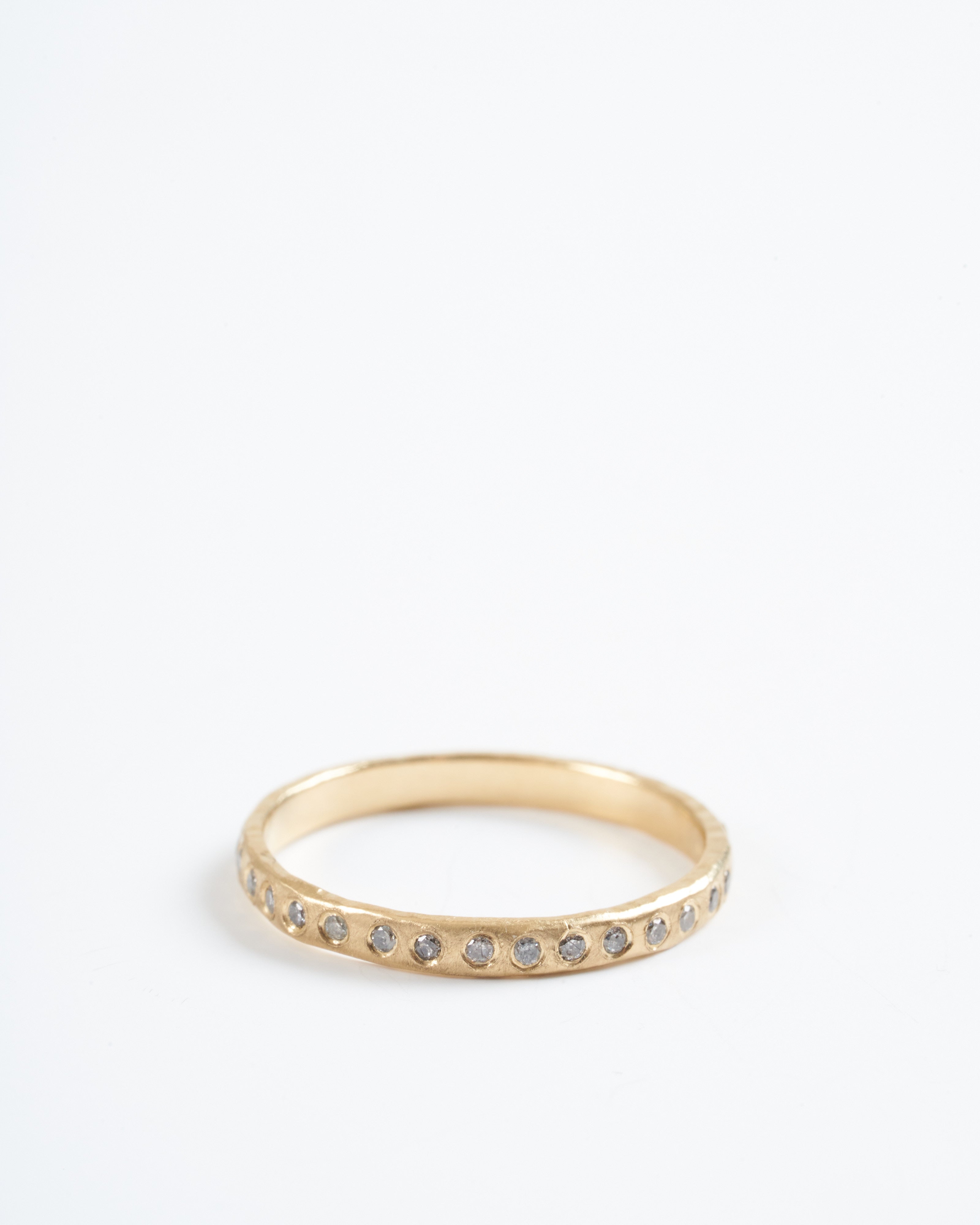 lio and linn, gray diamond eternity band - gold