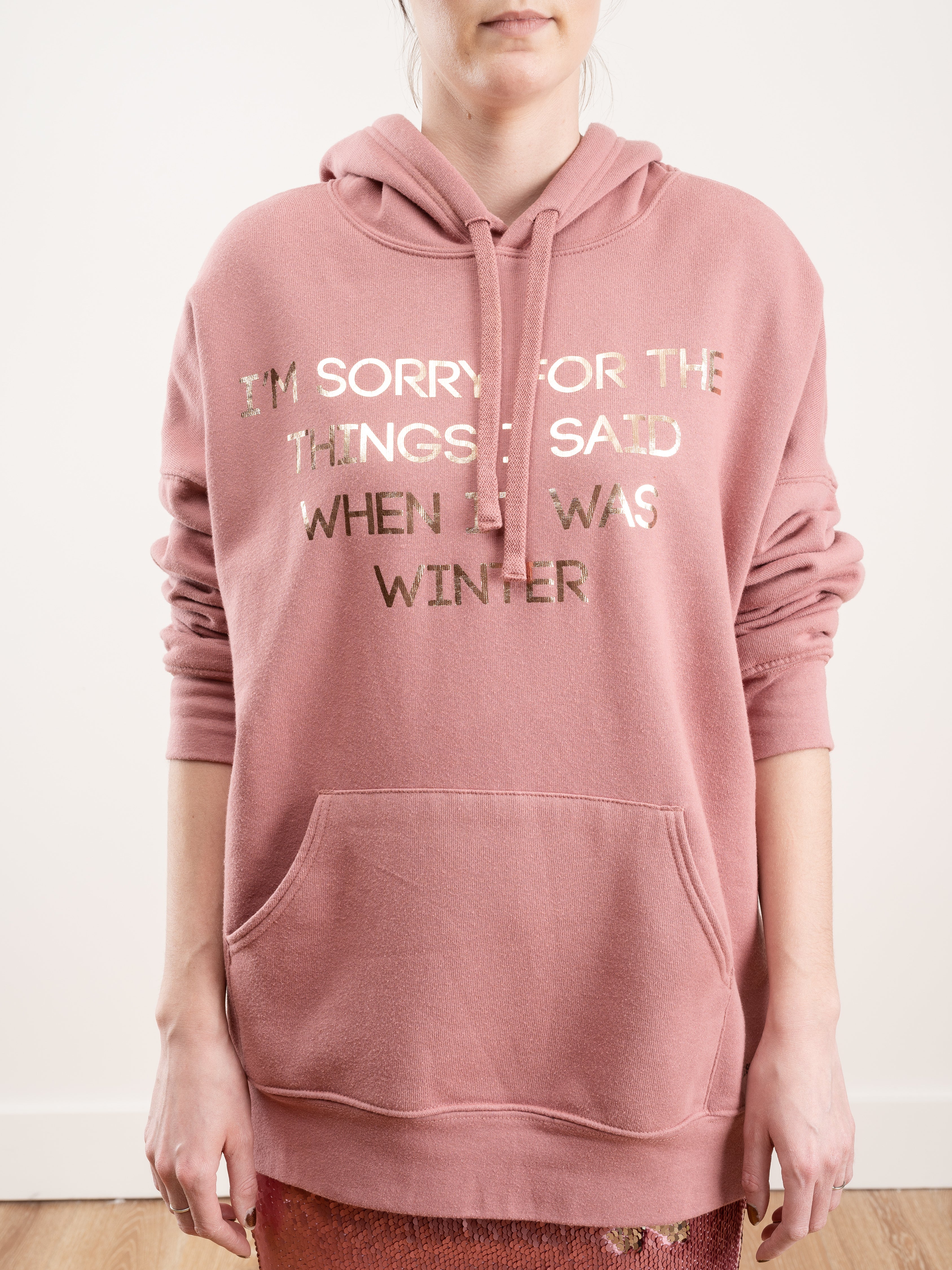 le superbe, i'm sorry hoodie - mauve