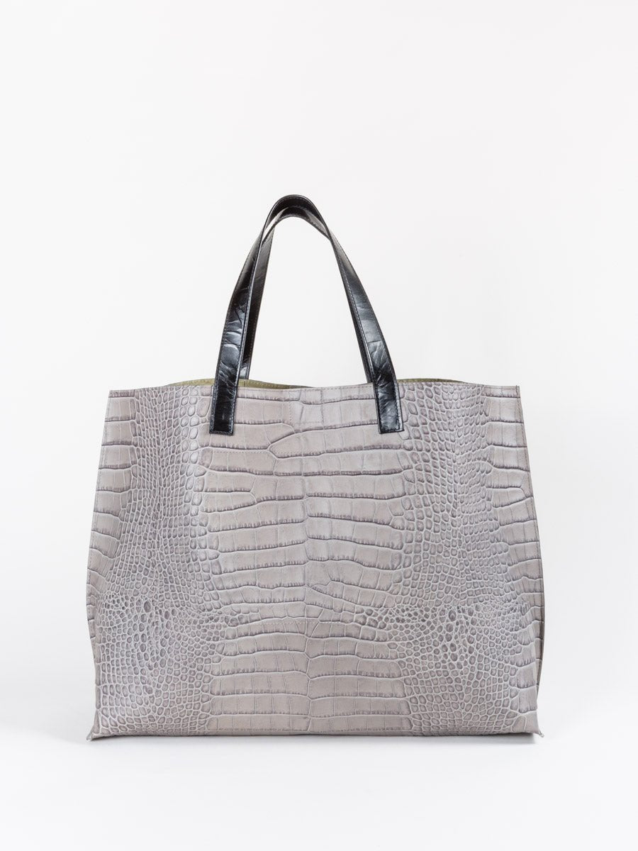 b.may, jumbo shopper - gator grey