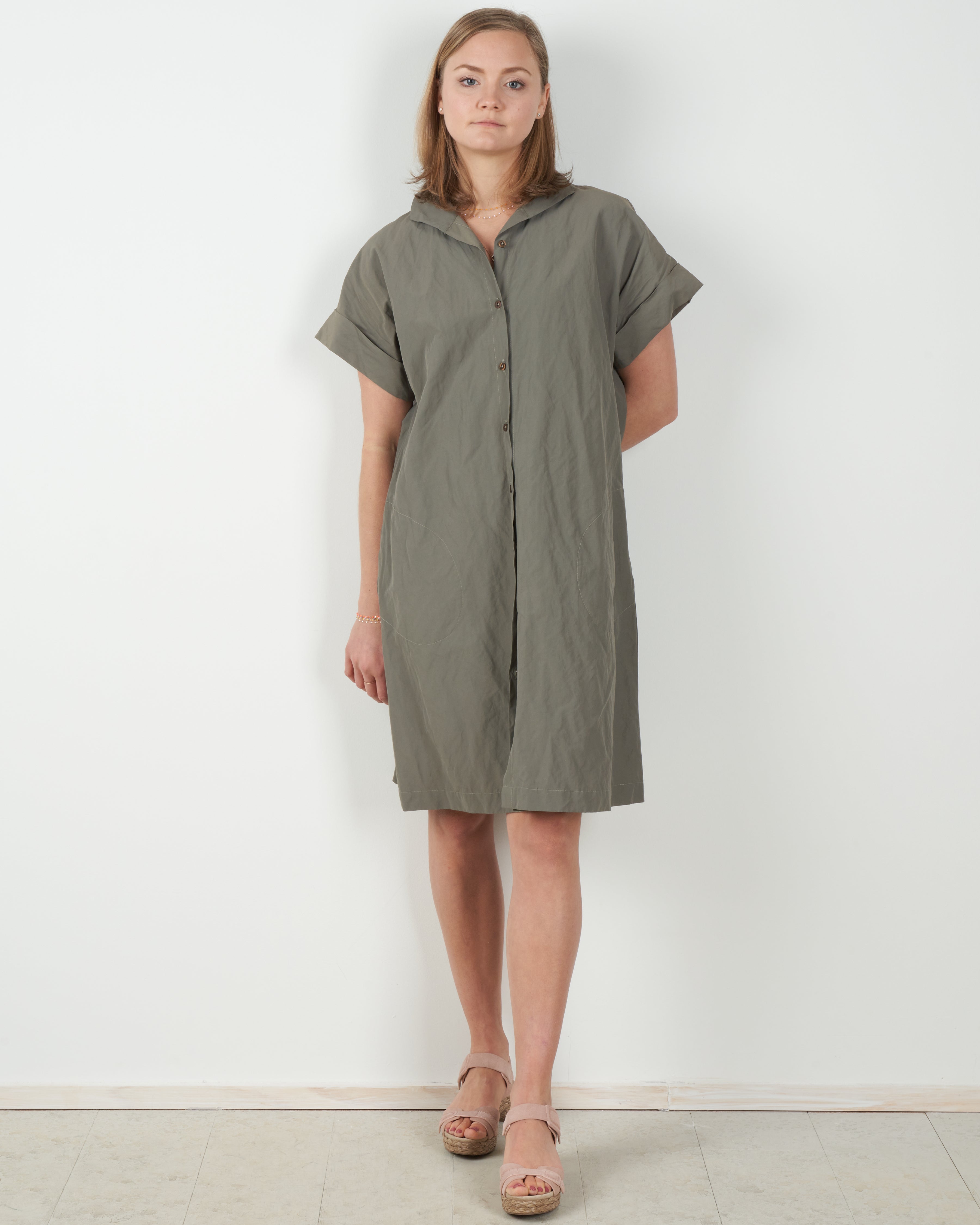 Kal Rieman, kimono dress - olive