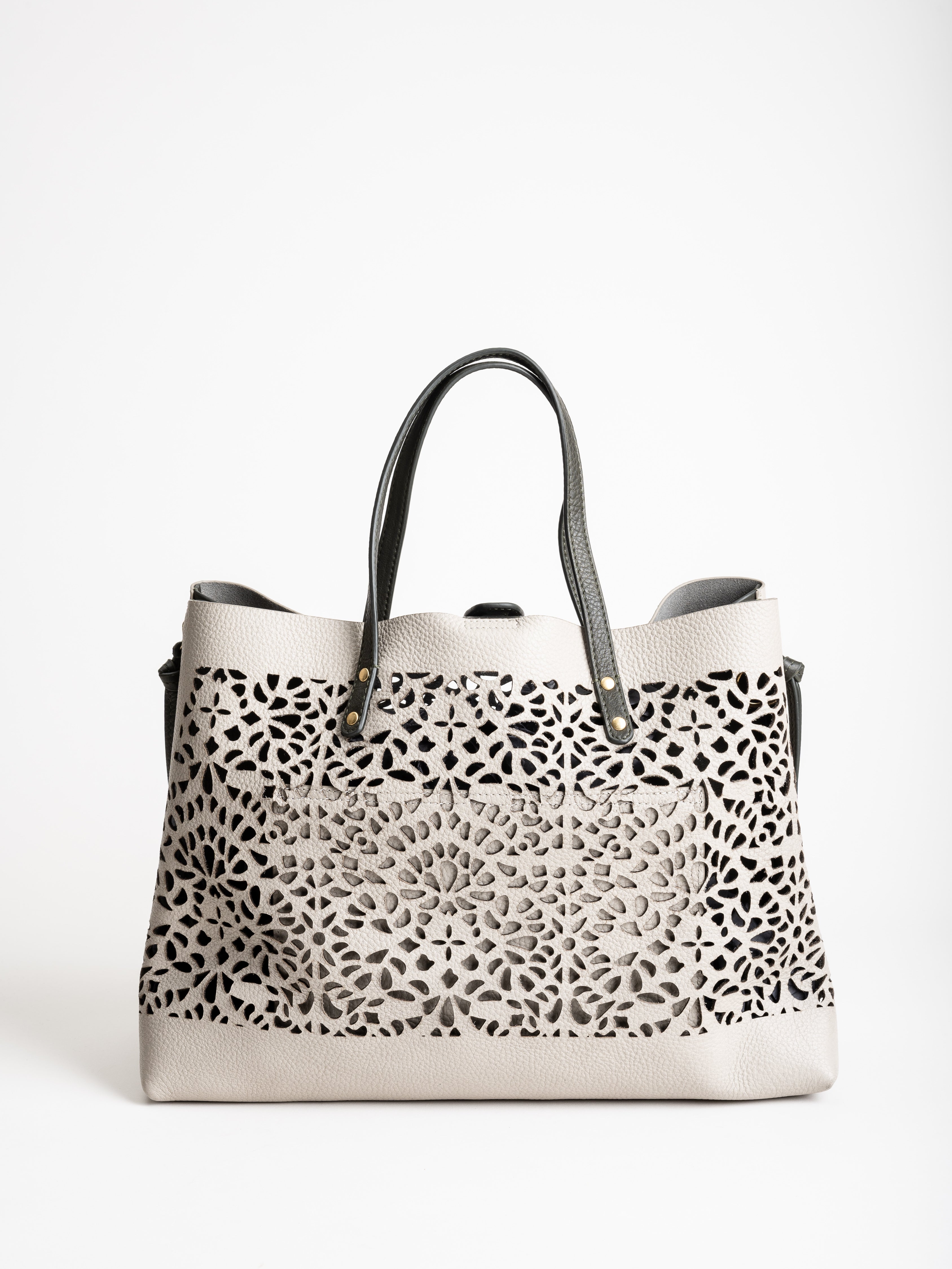 kempton and co, kingsbridge tote - cutout leather