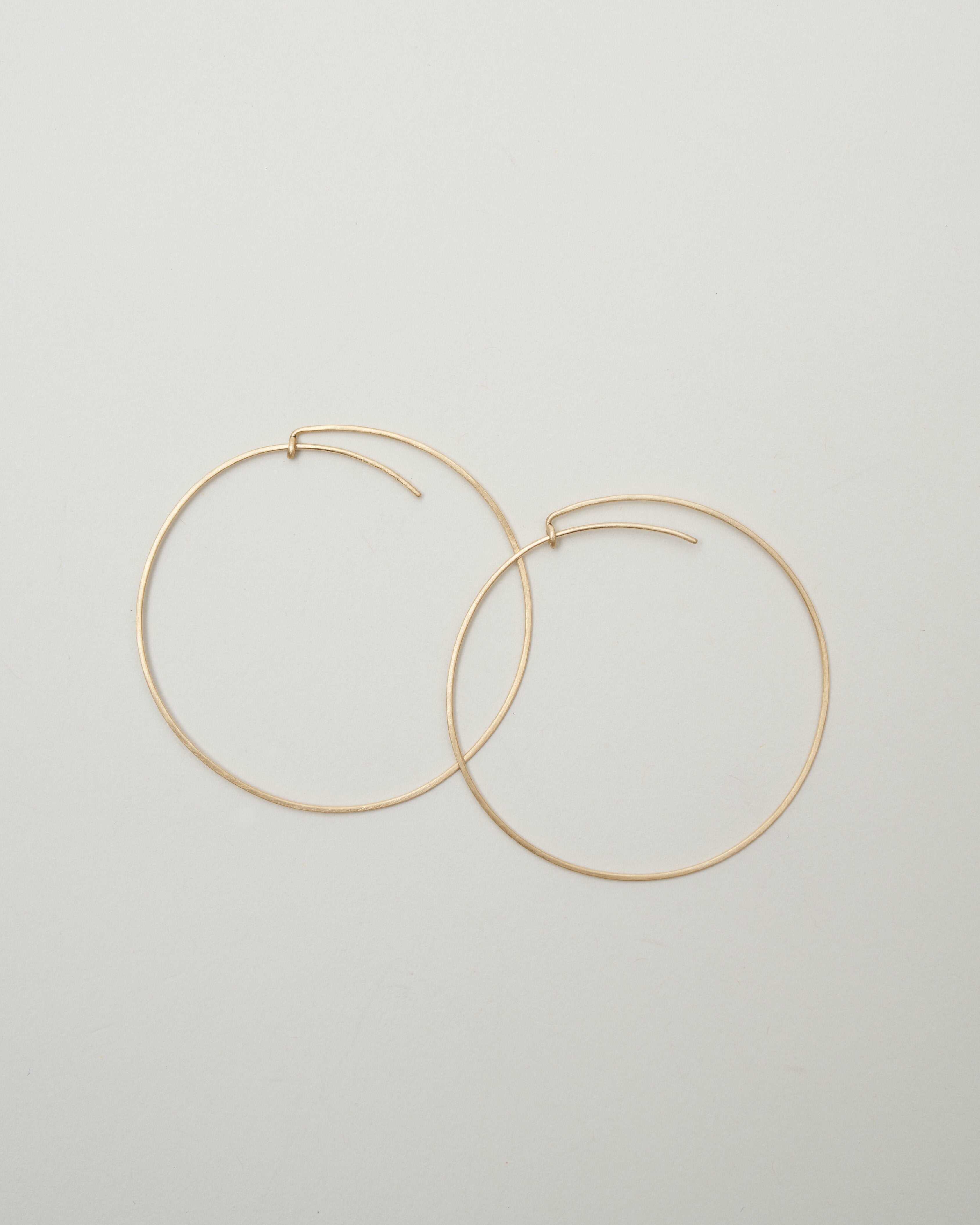 marian maurer, large lucky hoop earrings