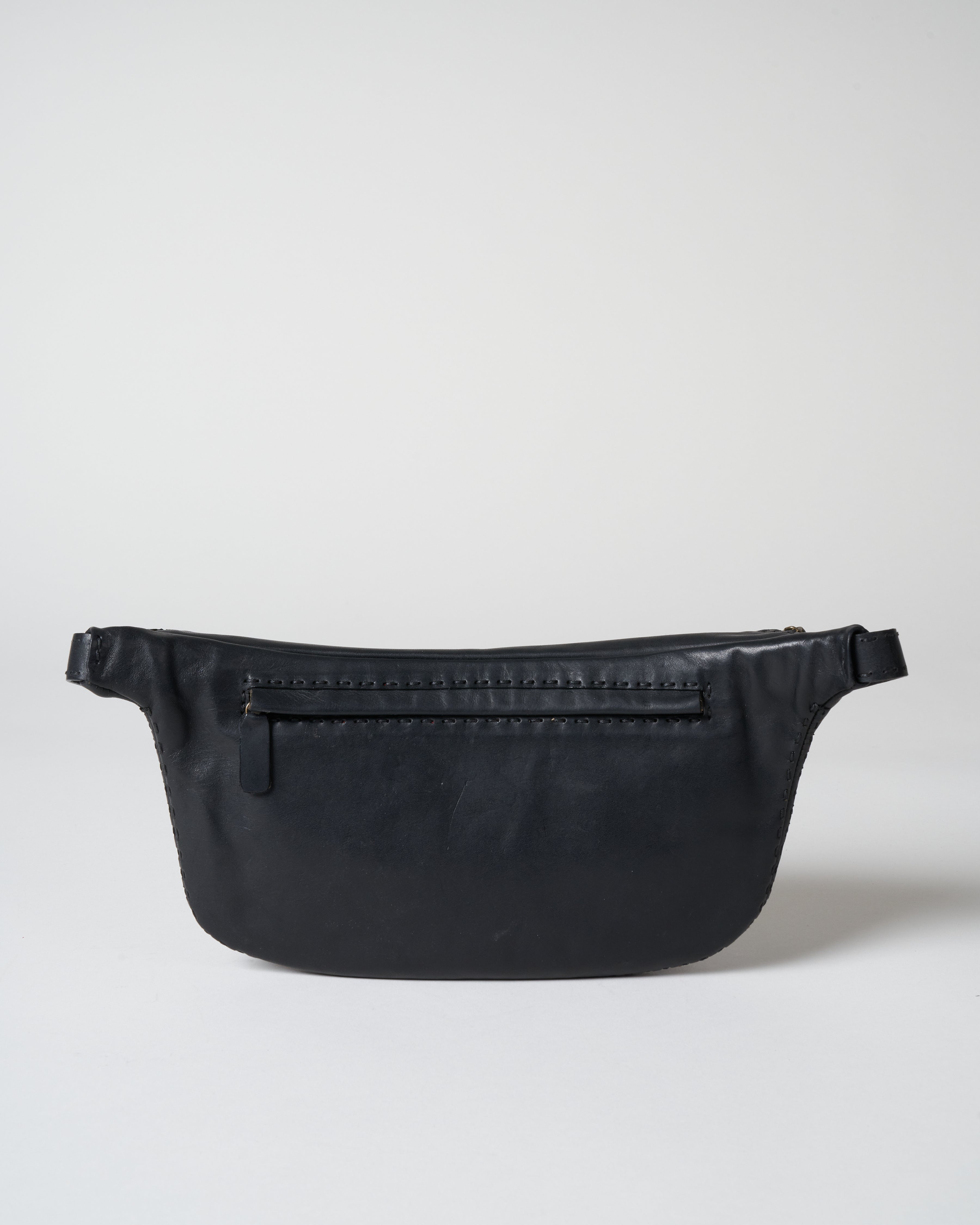 johnny farah, leather belt bag - black/ox