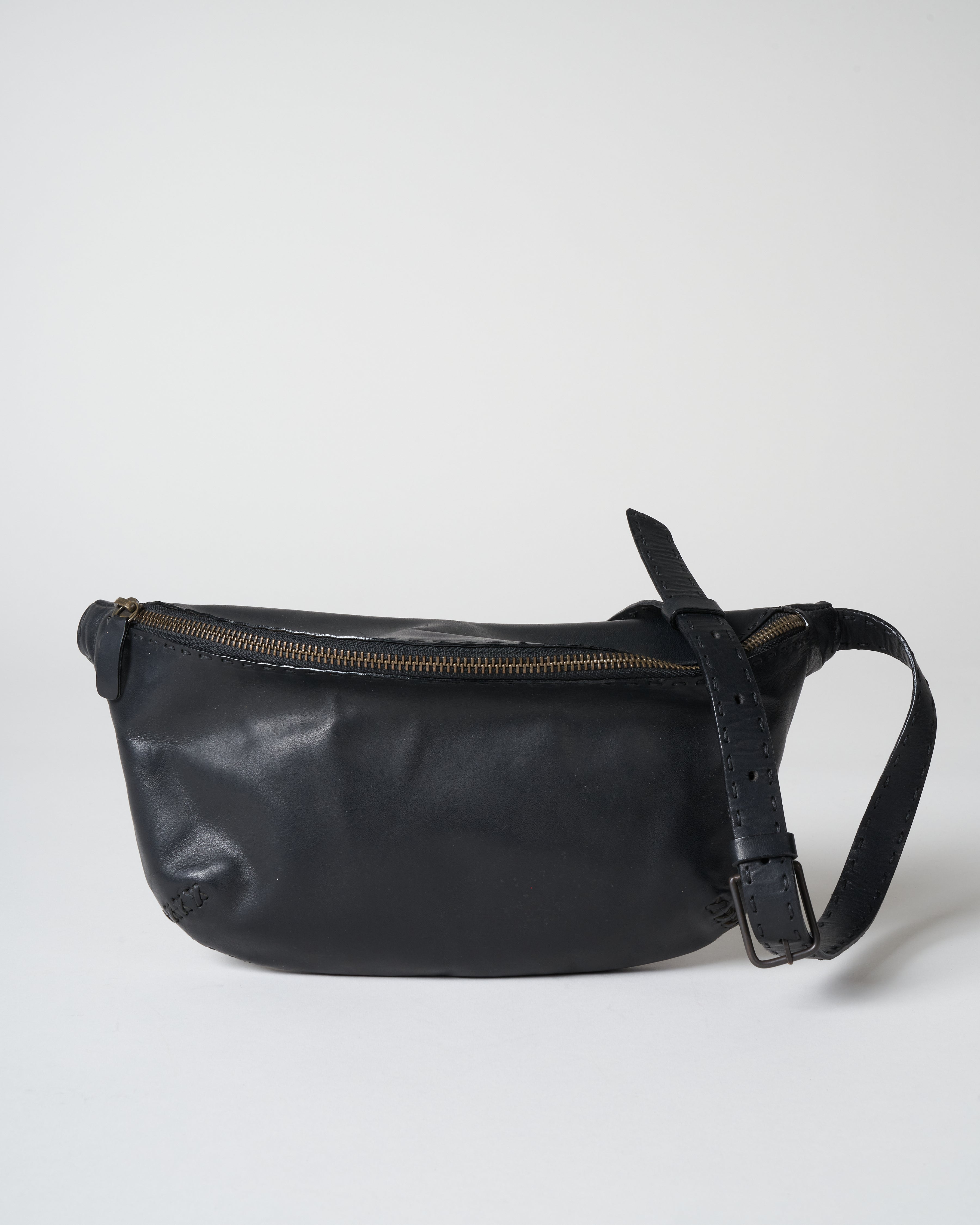 johnny farah, leather belt bag - black/ox