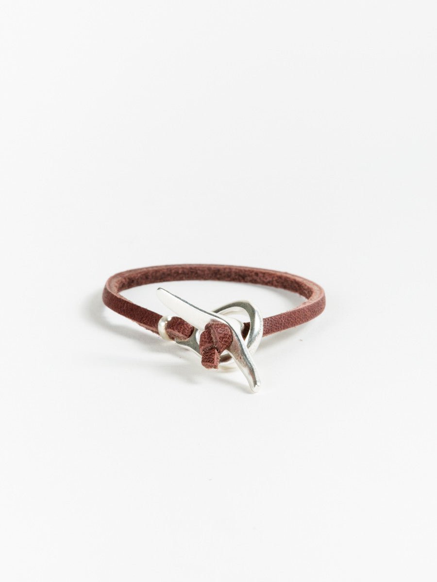 jill platner, leather bracelet – brown