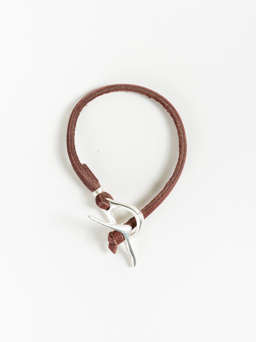 jill platner, leather bracelet – brown