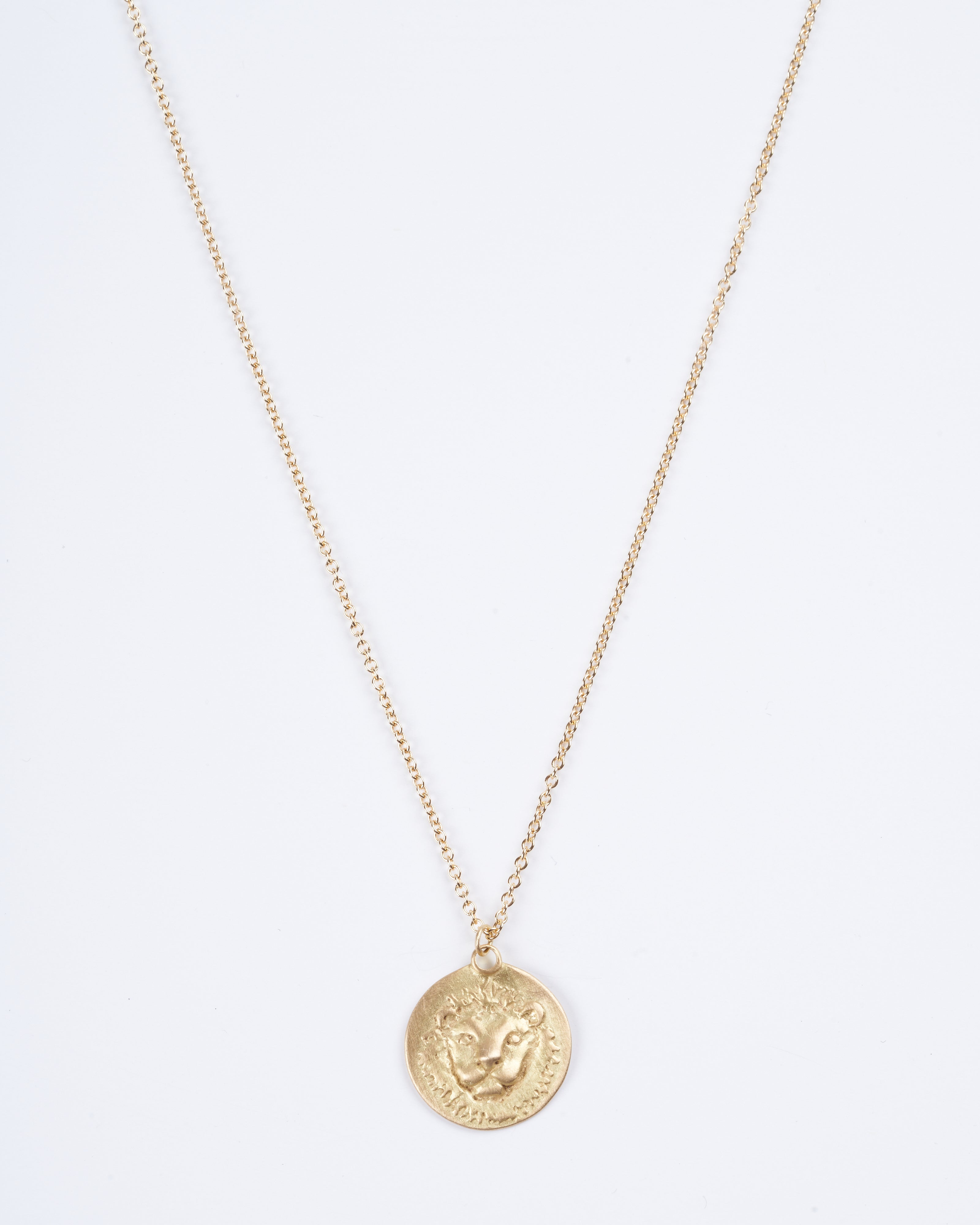 marian maurer, leo disc necklace - yellow gold