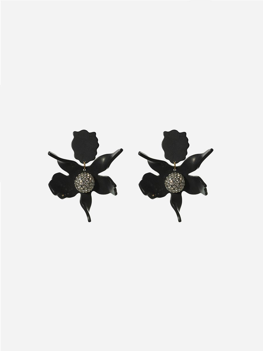 Lele Sadoughi, lily earrings - black