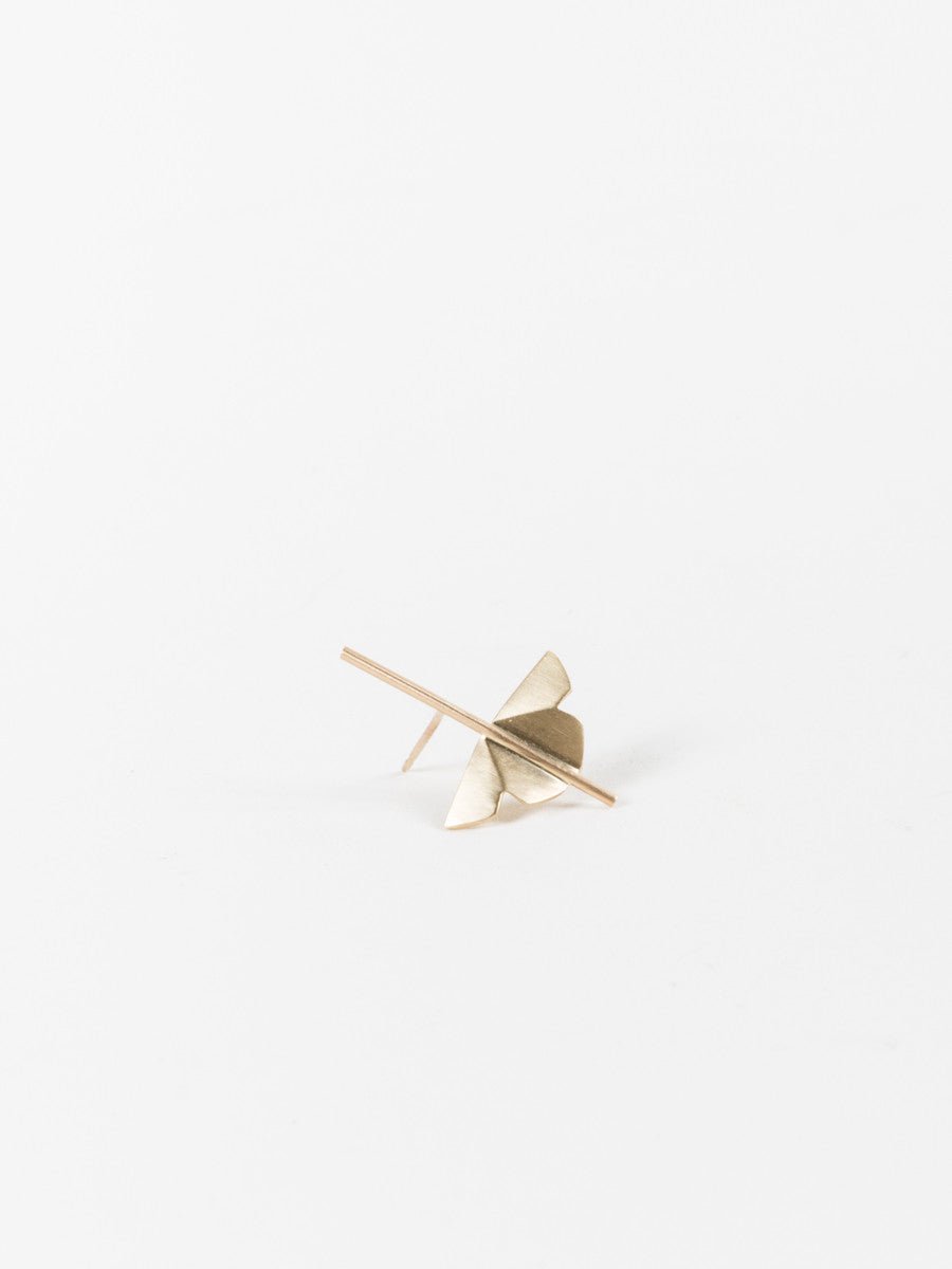 kaylin hertel, lotus stud earring - 14k