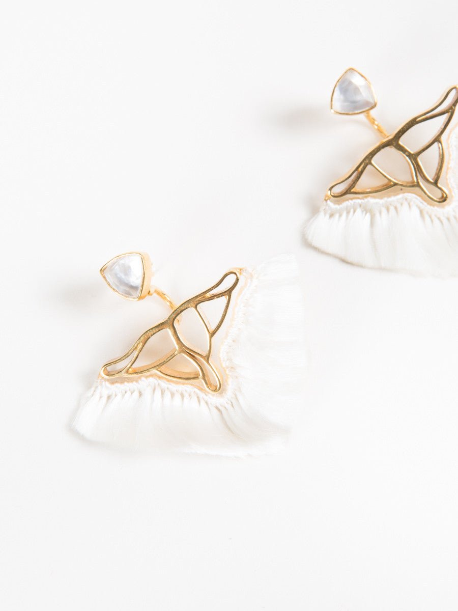 katerina makriyianni, mother of pearl earrings