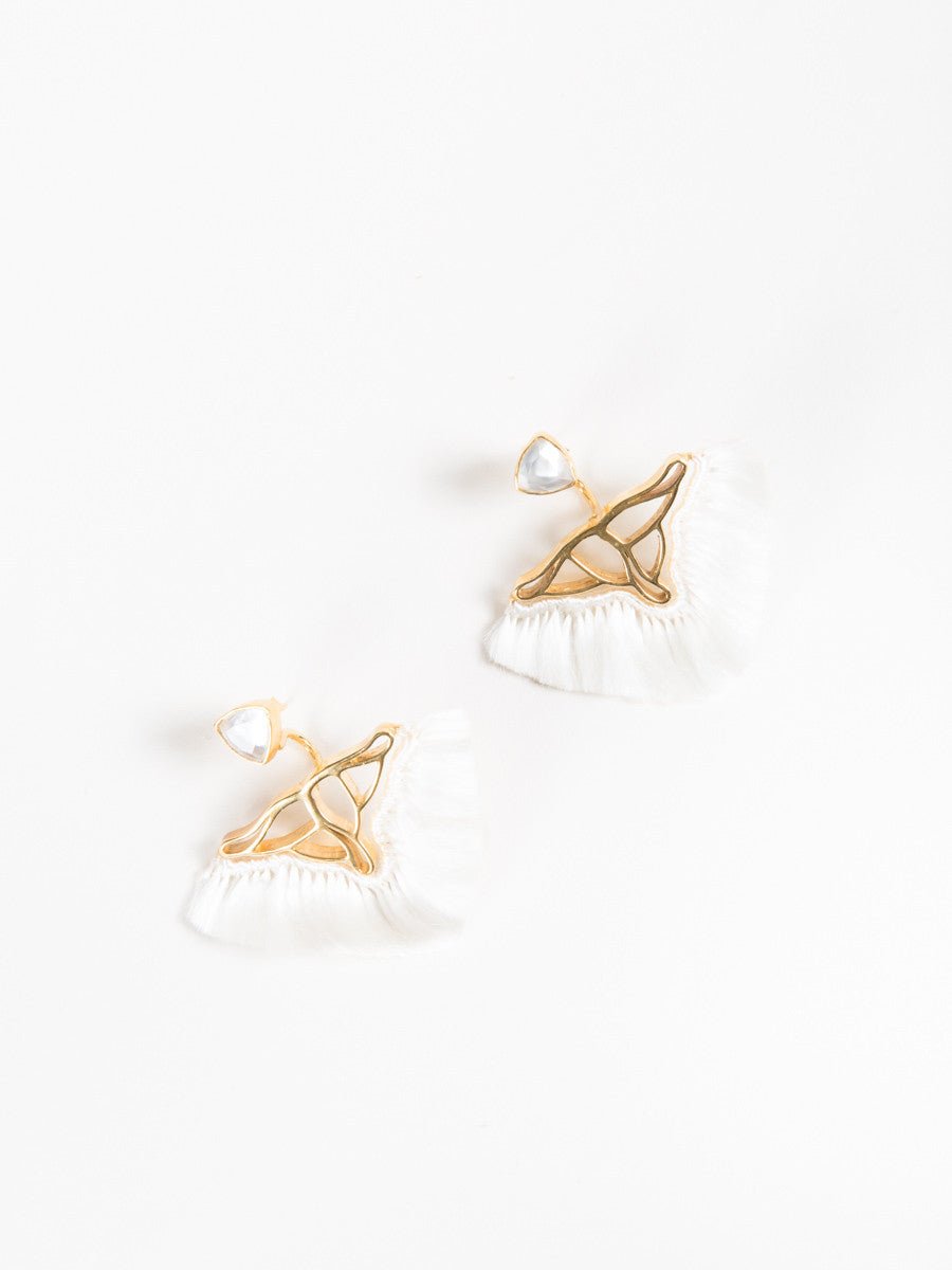 katerina makriyianni, mother of pearl earrings