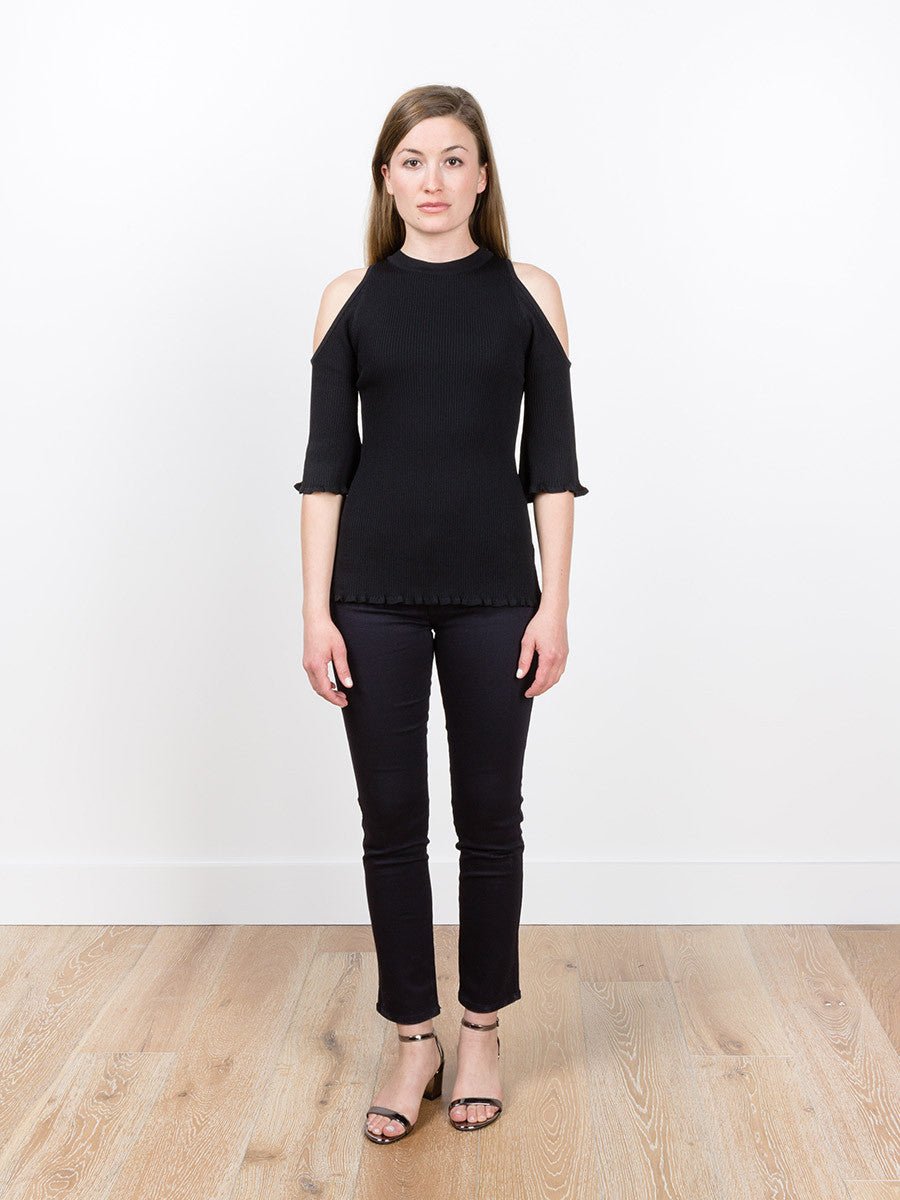 kallmeyer, open shoulder sweater