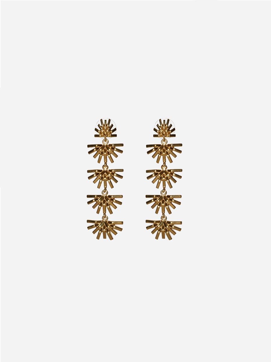 Lele Sadoughi, palm grass linear earrings