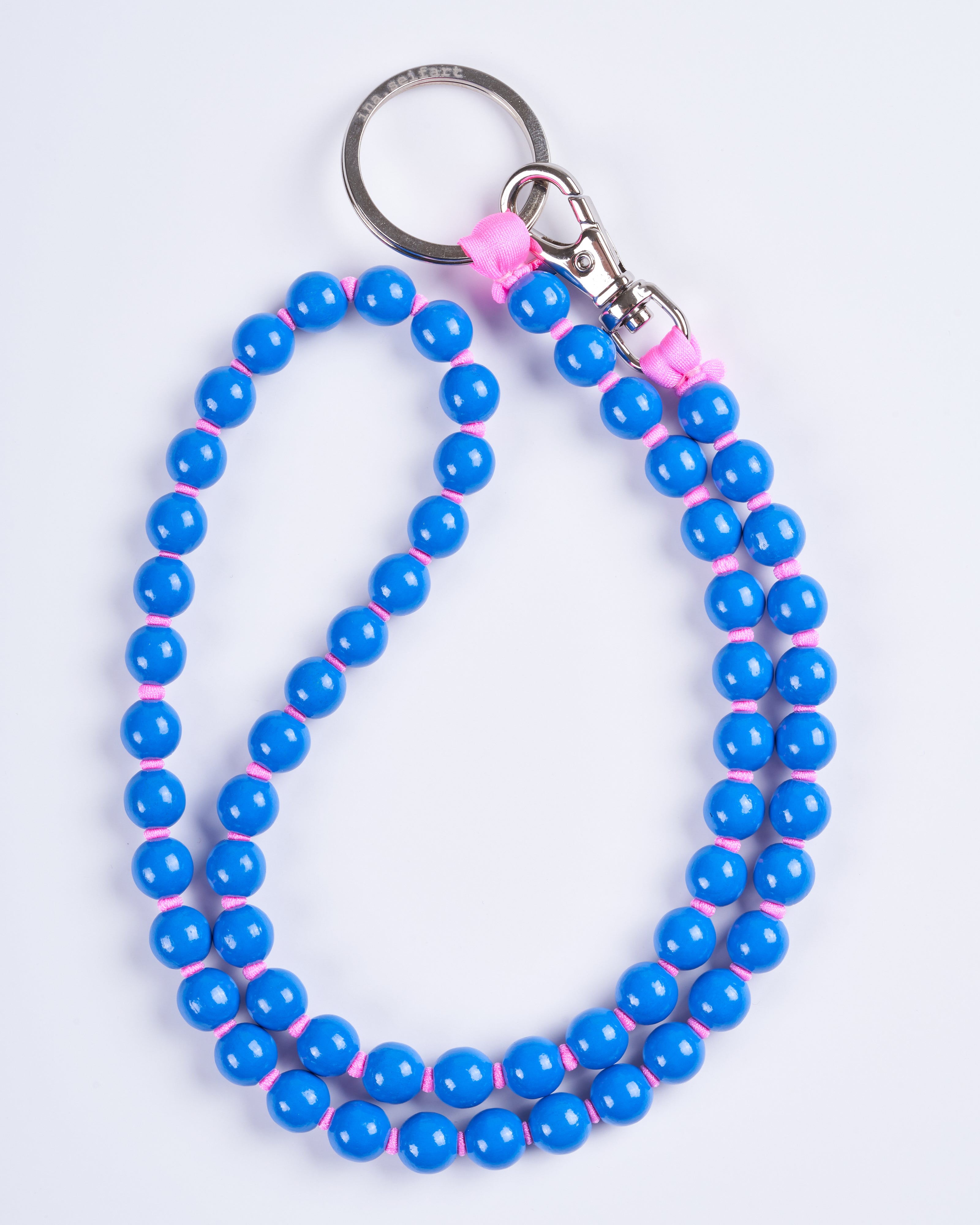 ina seifart, perlen long keyholder - blue pink