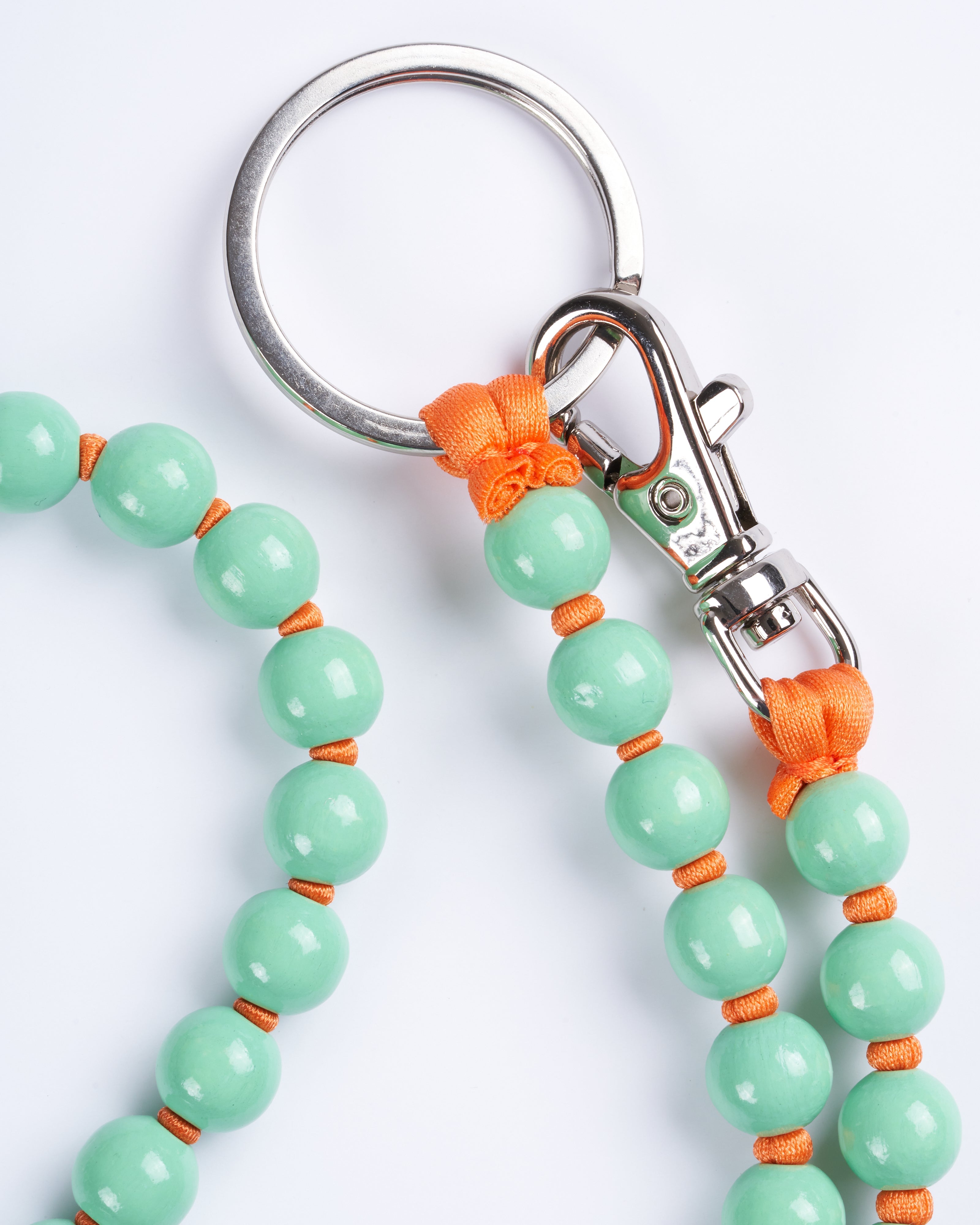 ina seifart, perlen long keyholder - pastel green orange