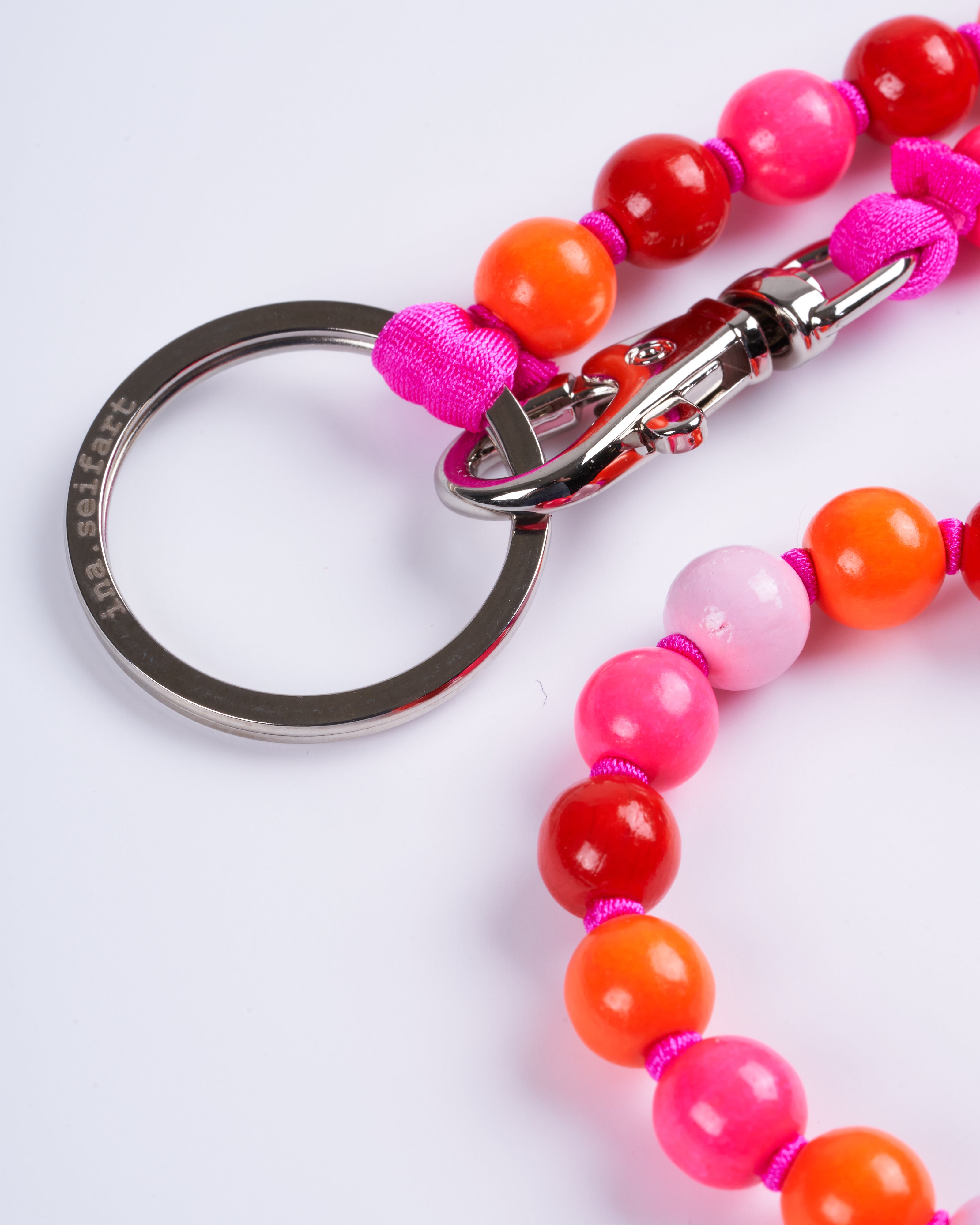 ina seifart, perlen long keyholder - pink mix