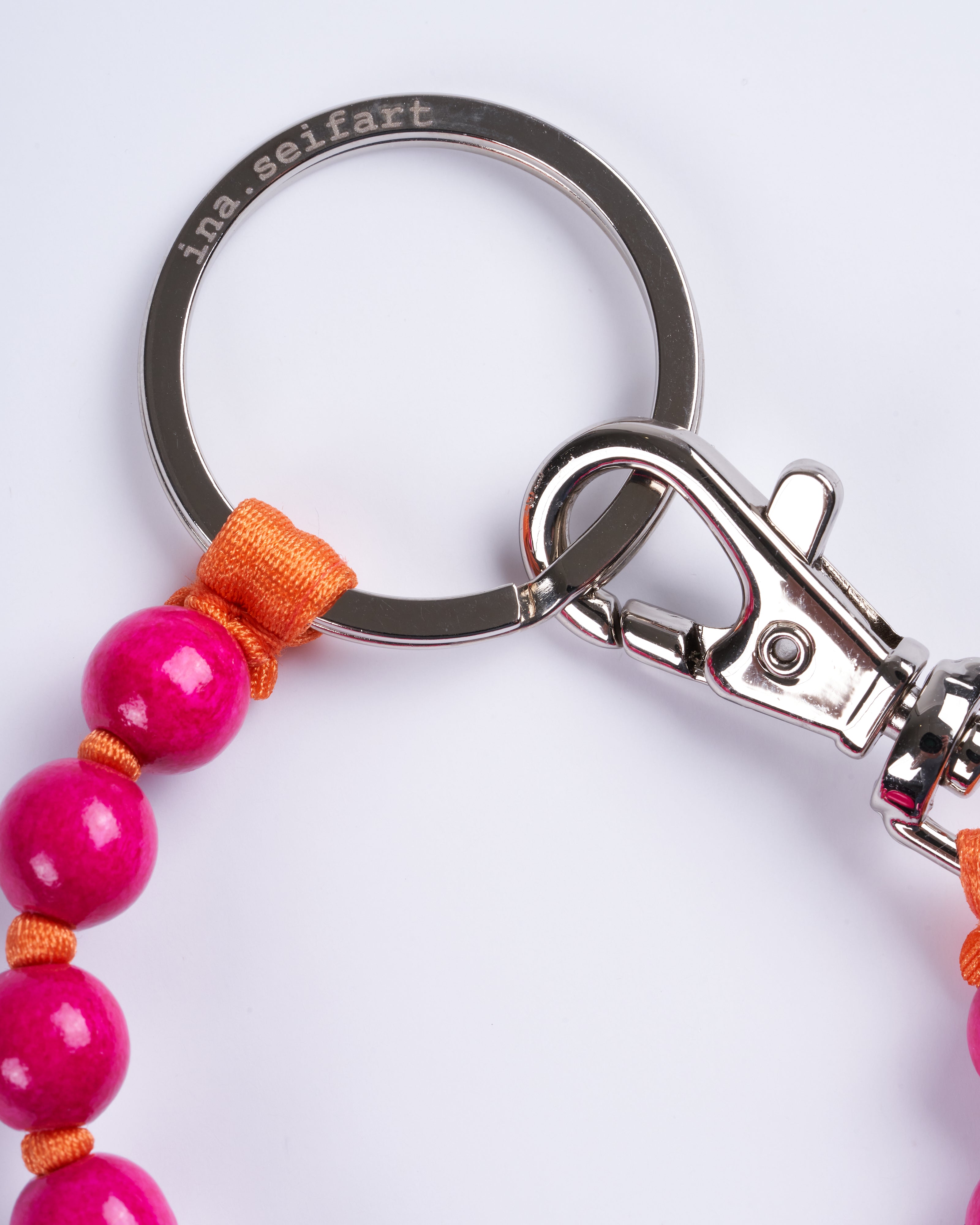 ina seifart, perlen short keyholder - rose orange