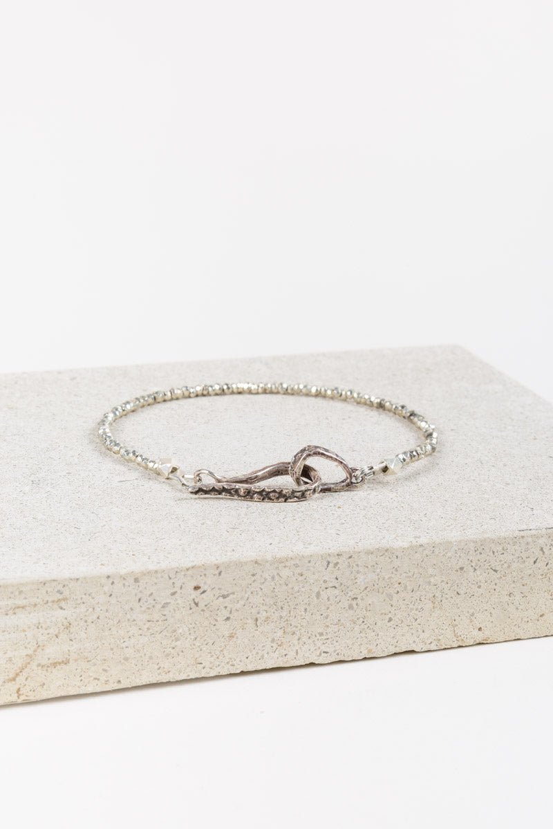 lauren wolf, pyrite bracelet