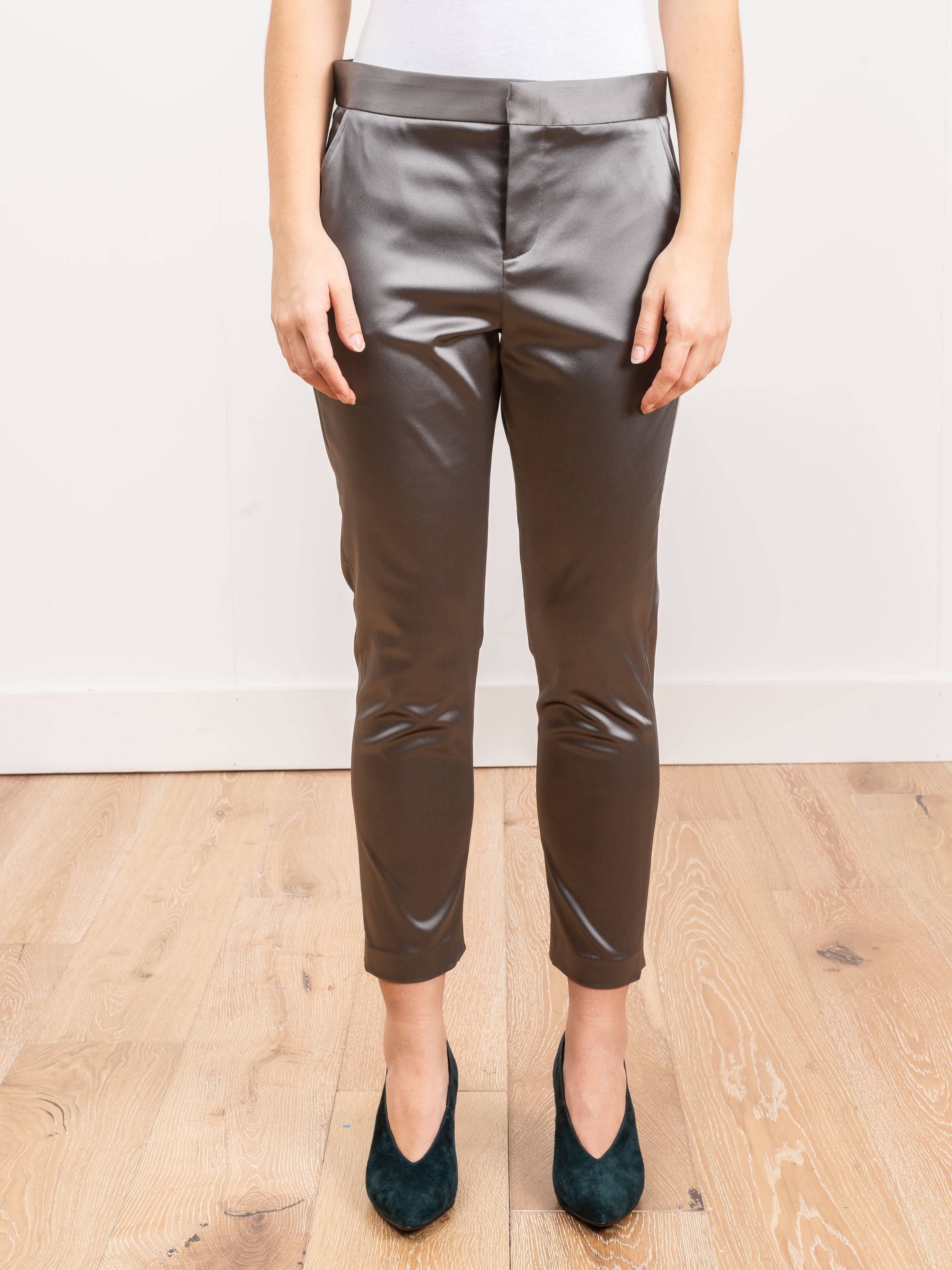 Kal Rieman, satin cigarette pant