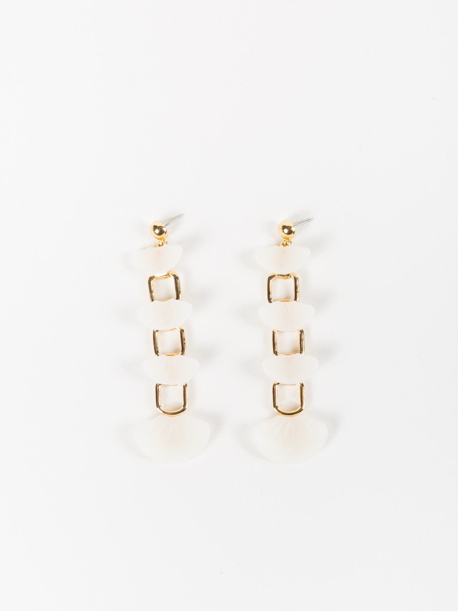 Lele Sadoughi, shell drop earrings