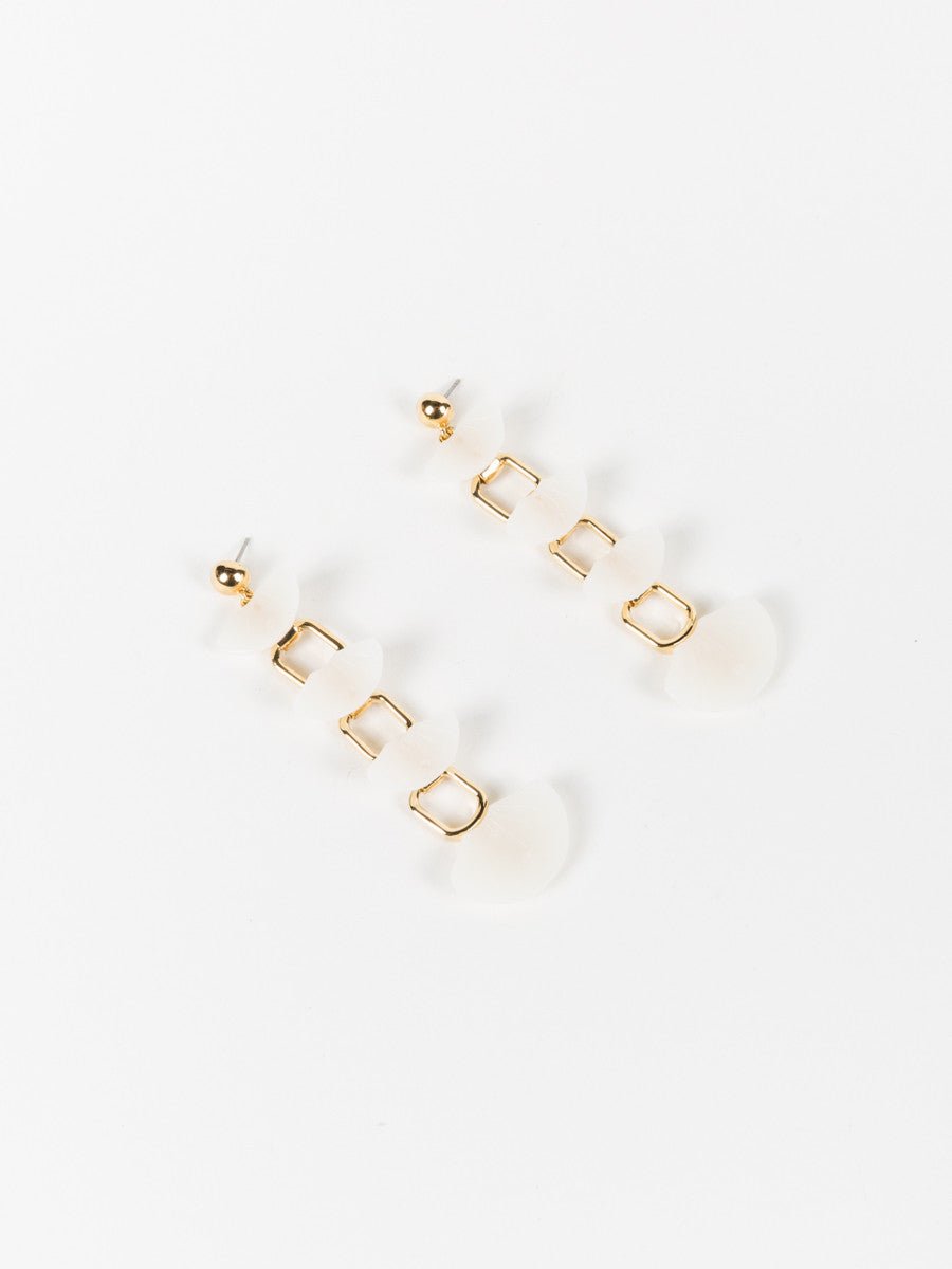 Lele Sadoughi, shell drop earrings