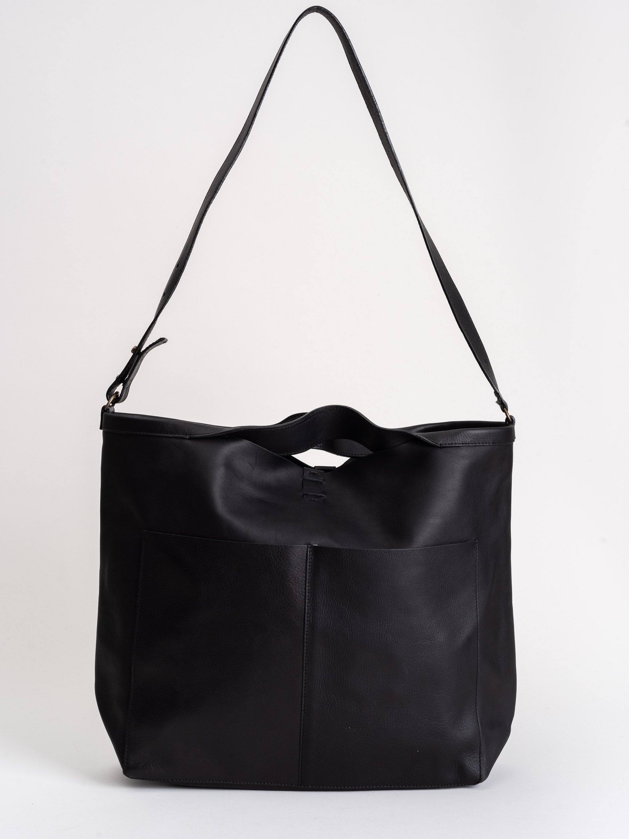 jo handbags, shopper tote- jet black