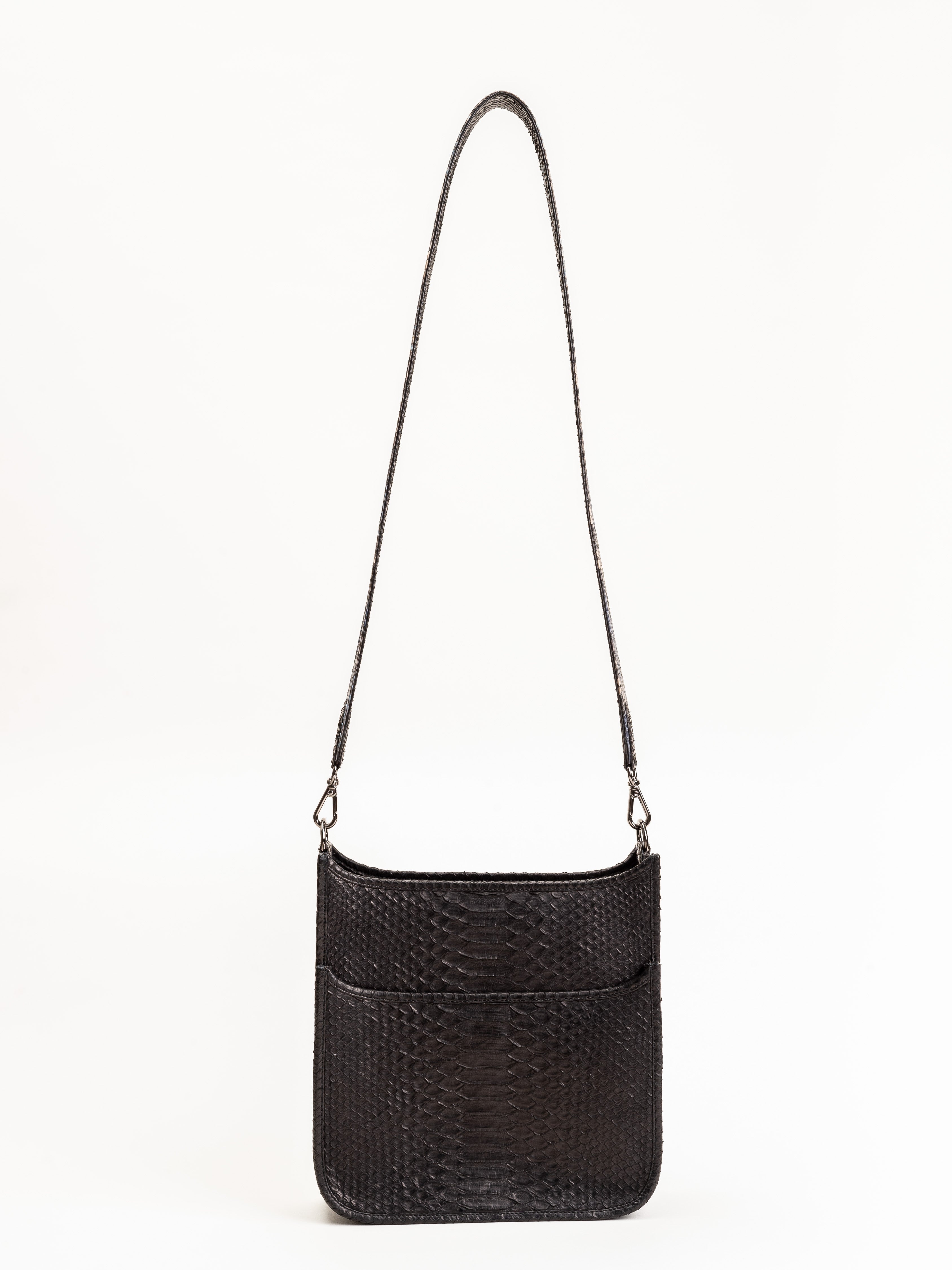 J. Markell, small asher bag - black w/ natural strap