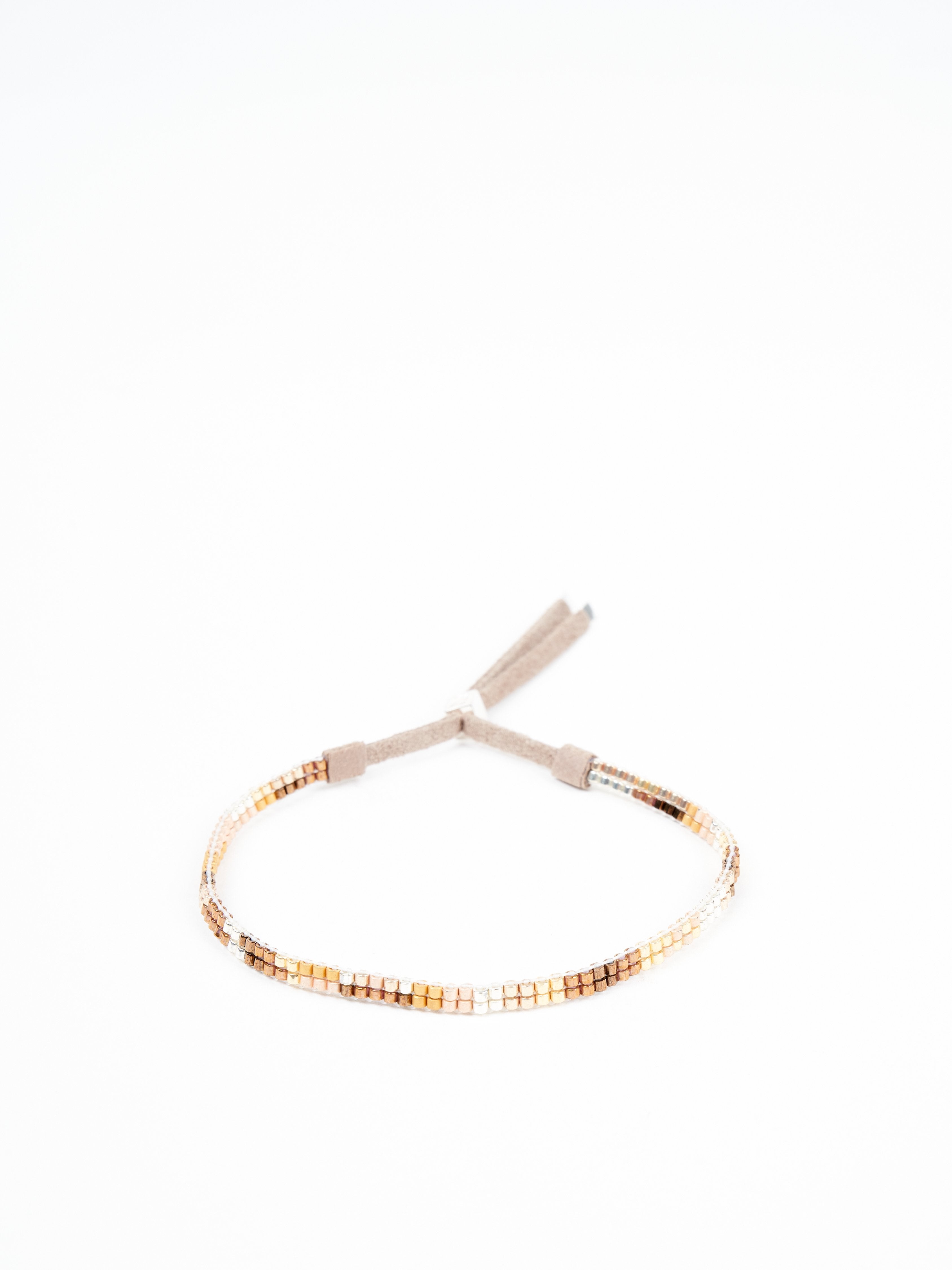 julie rofman, small single strand bracelet - oro