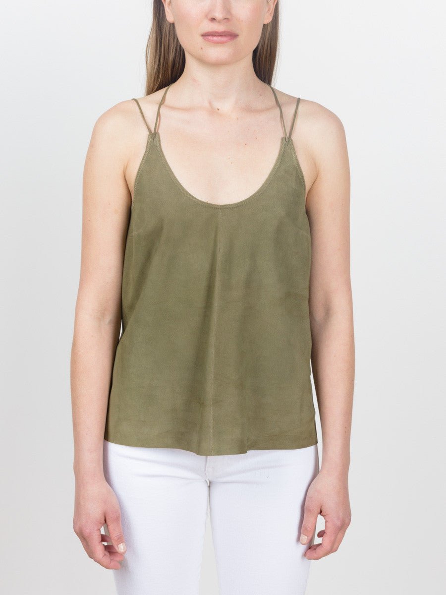 liven, suede top