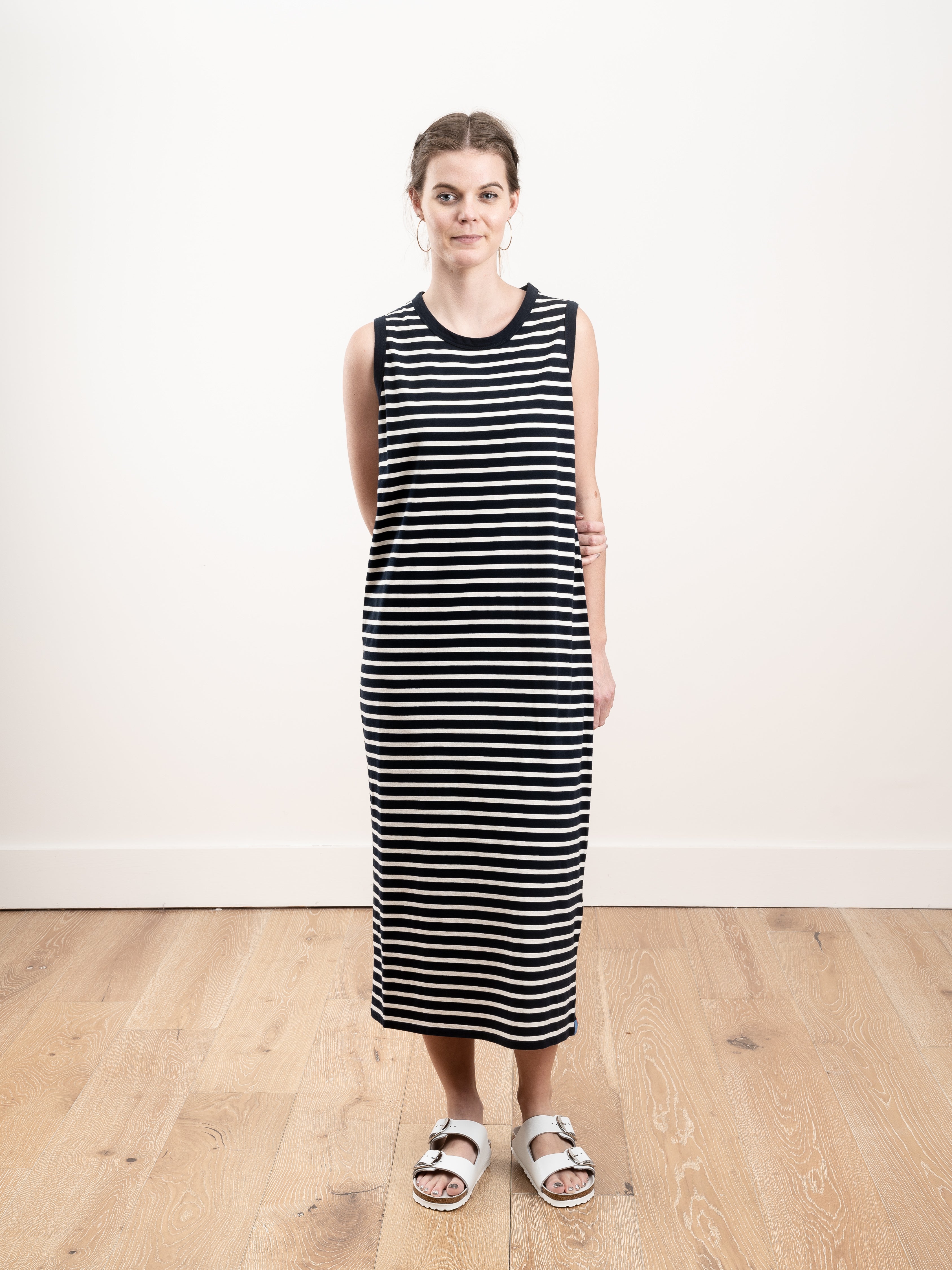 Kule, the tank dress - navy/cream