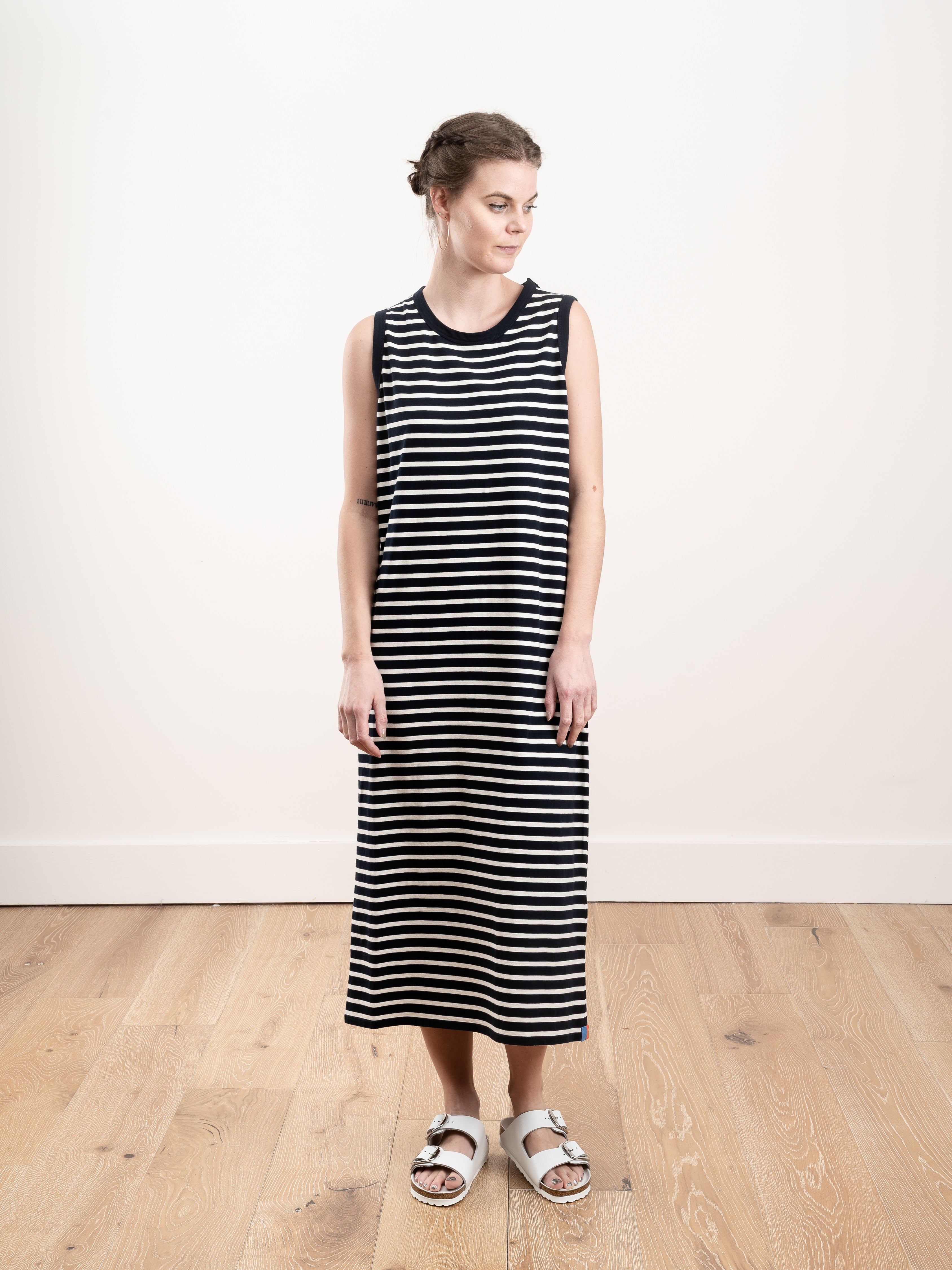 Kule, the tank dress - navy/cream