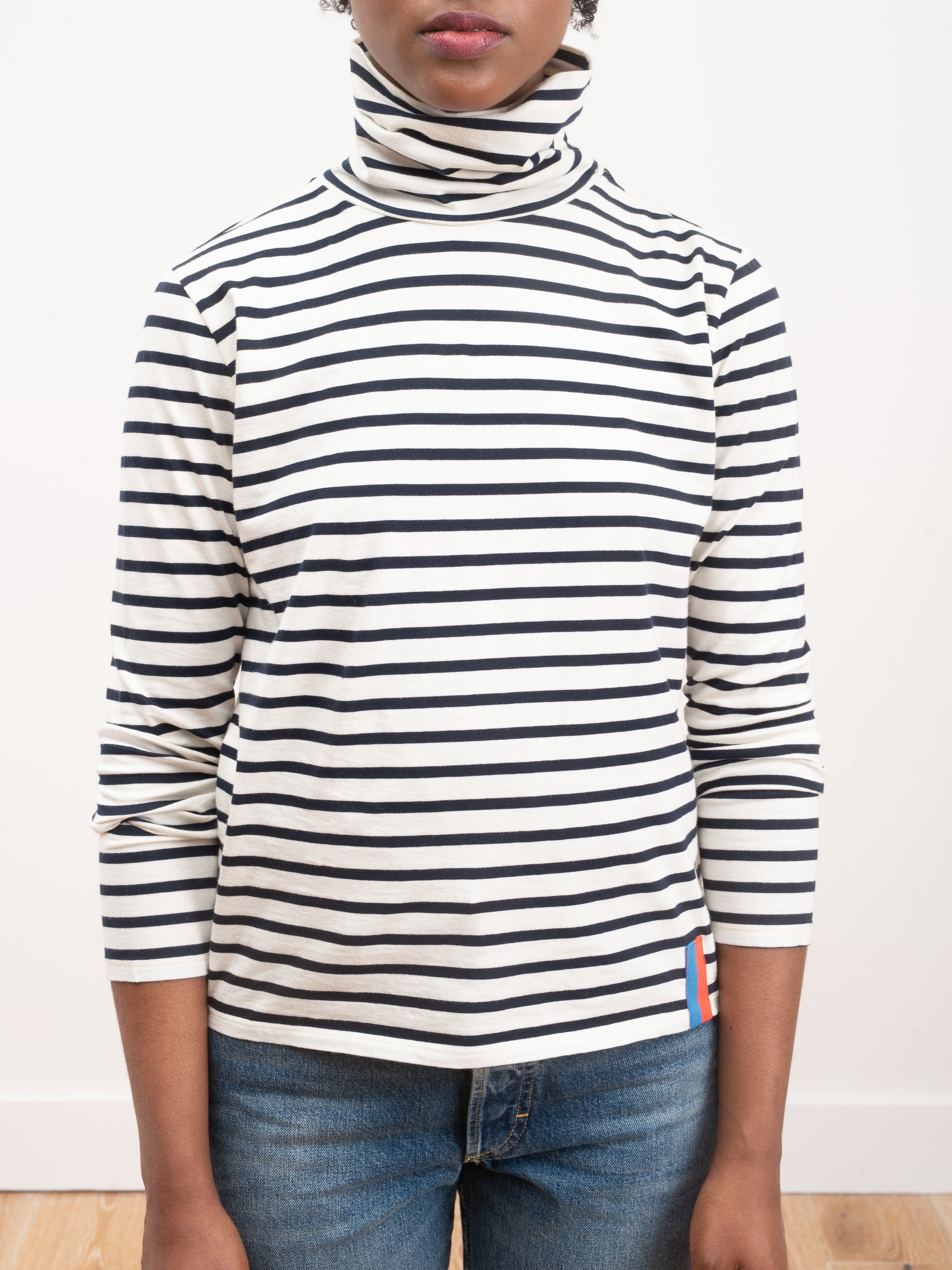 Kule, the turtleneck - cream/navy