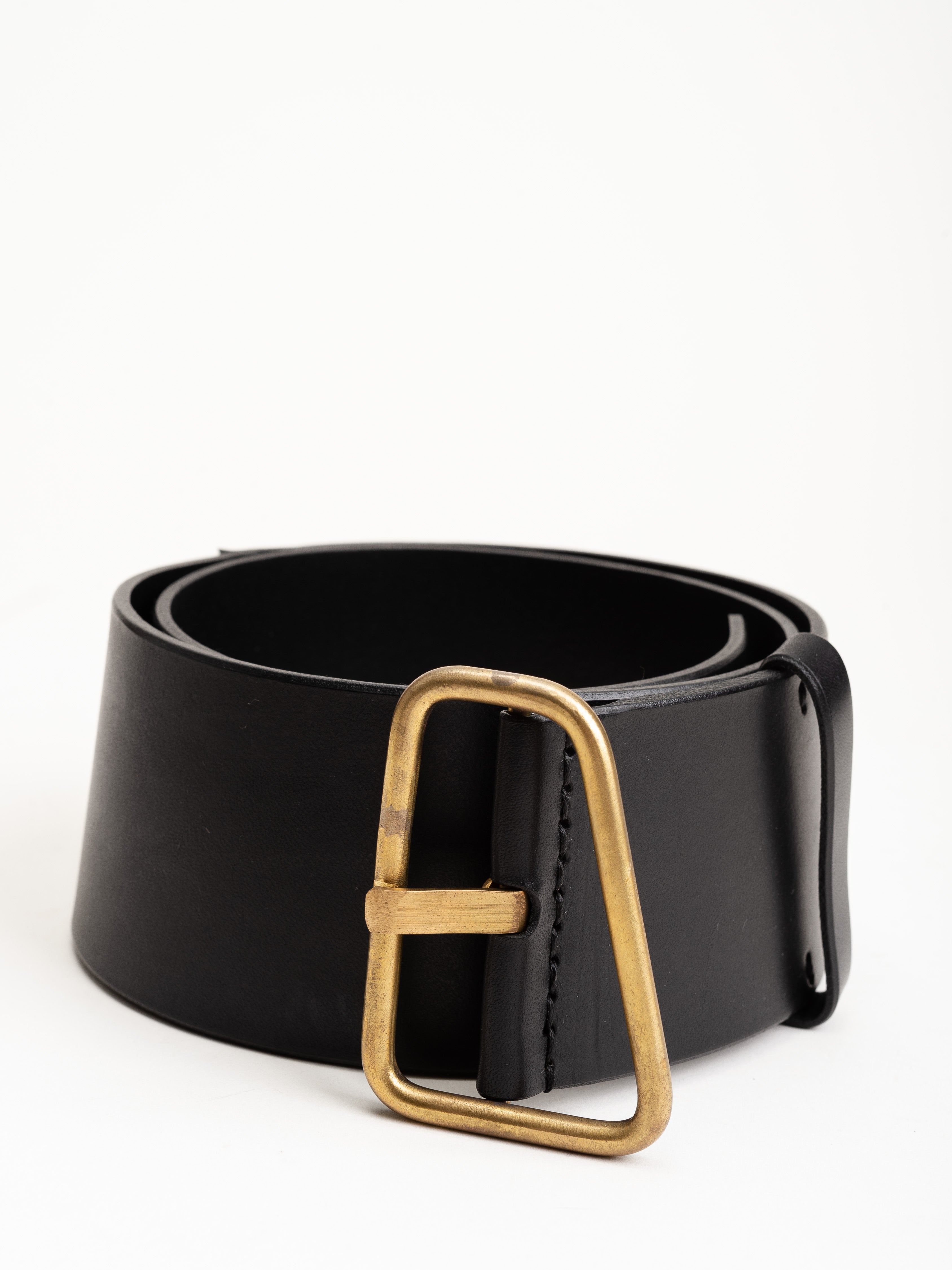 johnny farah, tigris belt - black/brass