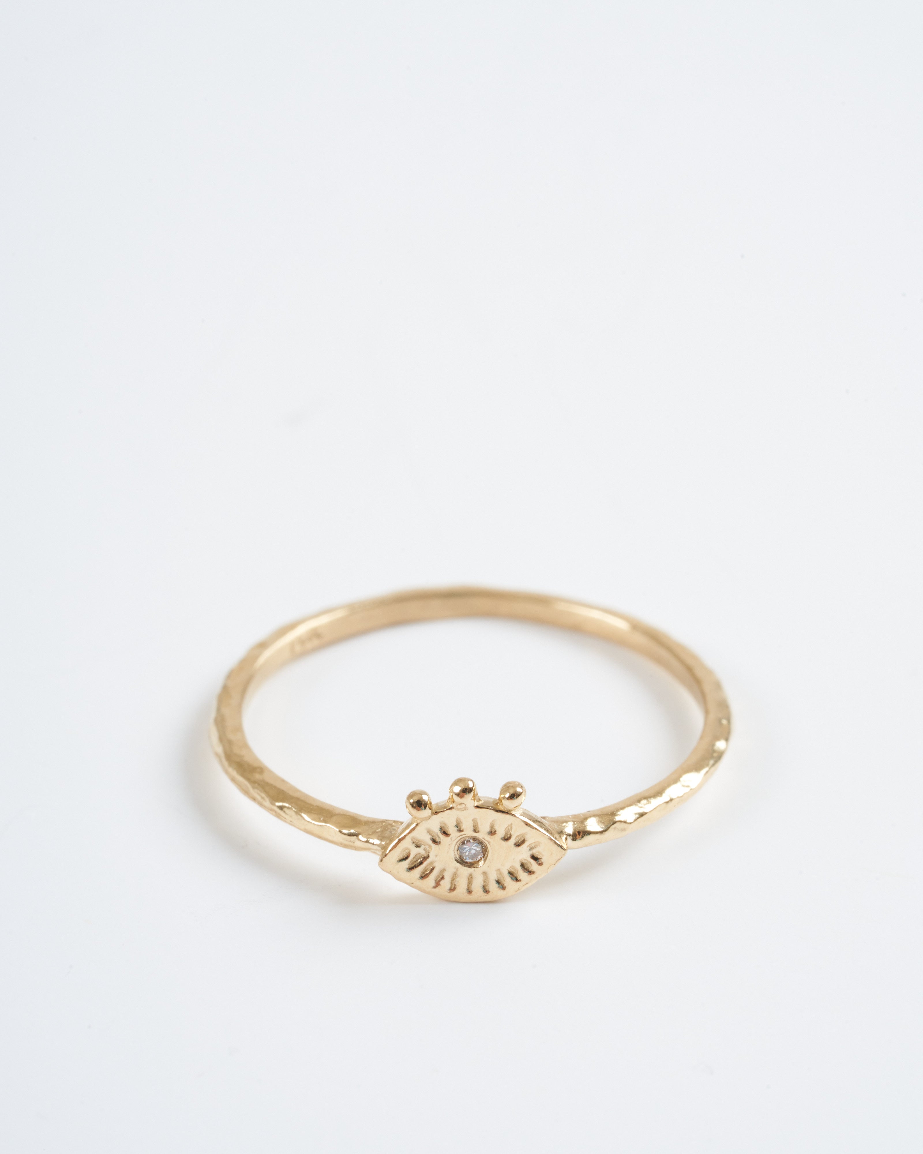 lio and linn, tiny eye ring - gold